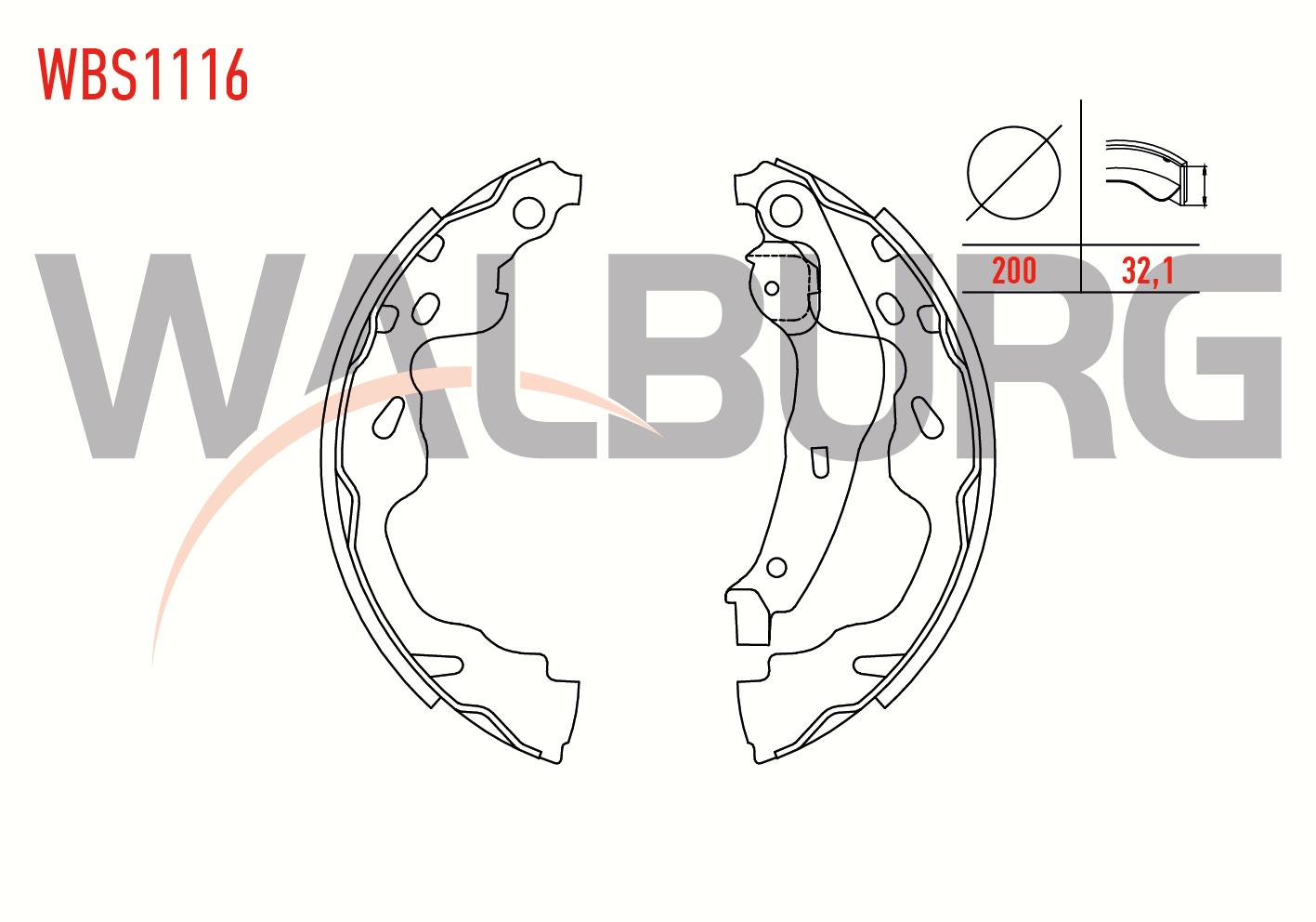 FREN PABUC BALATA ARKA TOYOTA YARIS (_CP10) 1.0i-1.3i-1.4 D4D-1.5 VVTI LEVYELI 200X32,1mm 1999-2005/SWIFT III 1.3 DDIS - 1.5i 2005-2010/C1 1.4 HDI 2005-2015/107 1.4 HDI 2005-/SPLASH 1.3 CDTI 2008-