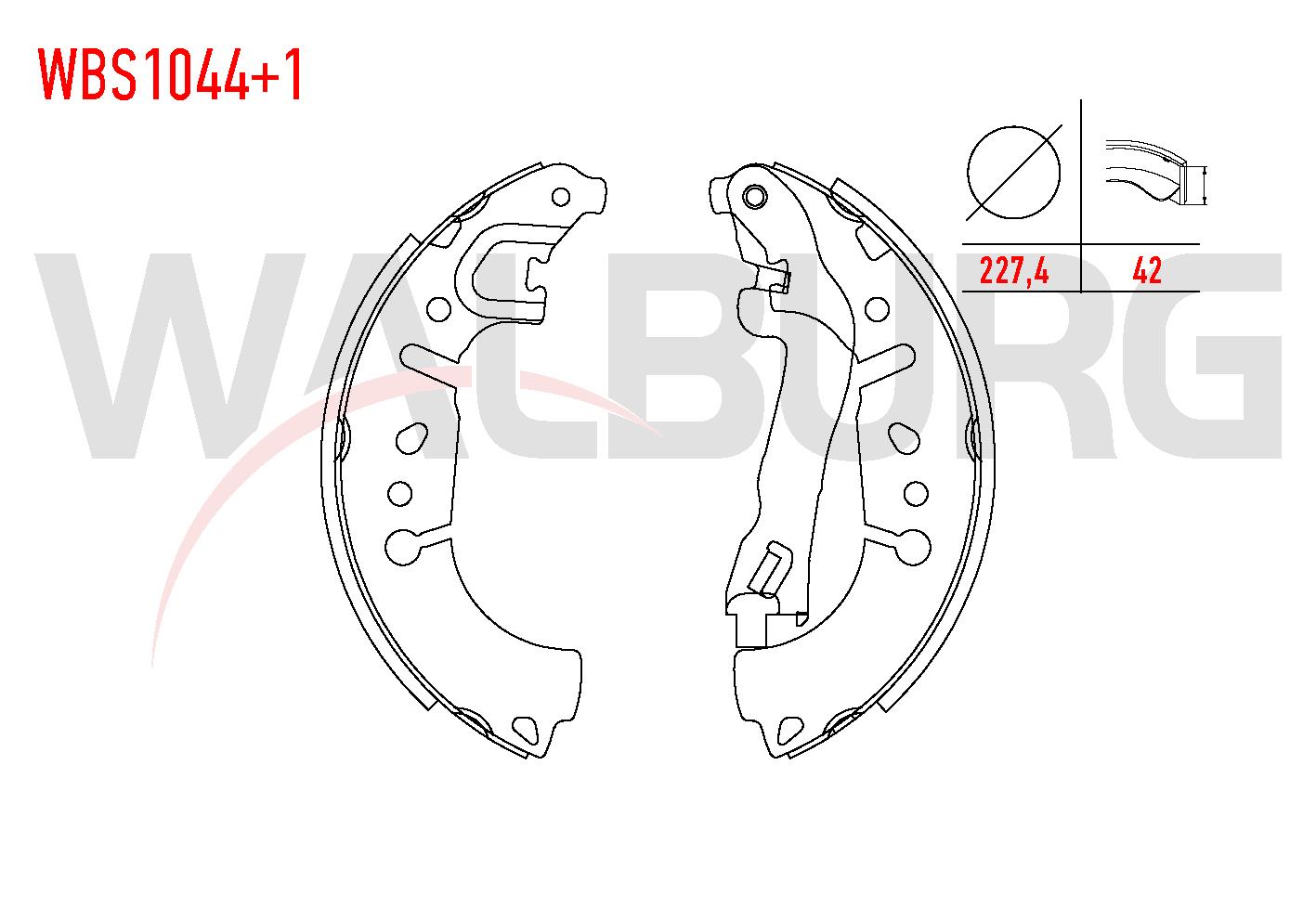 FREN PAPUC BALATA ARKA +1mm DAHA KALIN FIAT EGEA 1.3 MJT LEVYELI 227,4X42 mm 2015-/FIAT 500L 1.6 MJT 2012-/FIAT 500L 1.3 MJT 2012-/FIAT 500L 0.9 2012-/FIAT 500L 1.4 2012-
