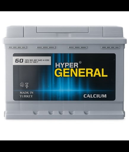 GENERAL 60 AH AMPER AKÜ AVRUPA/TAM KAPALI