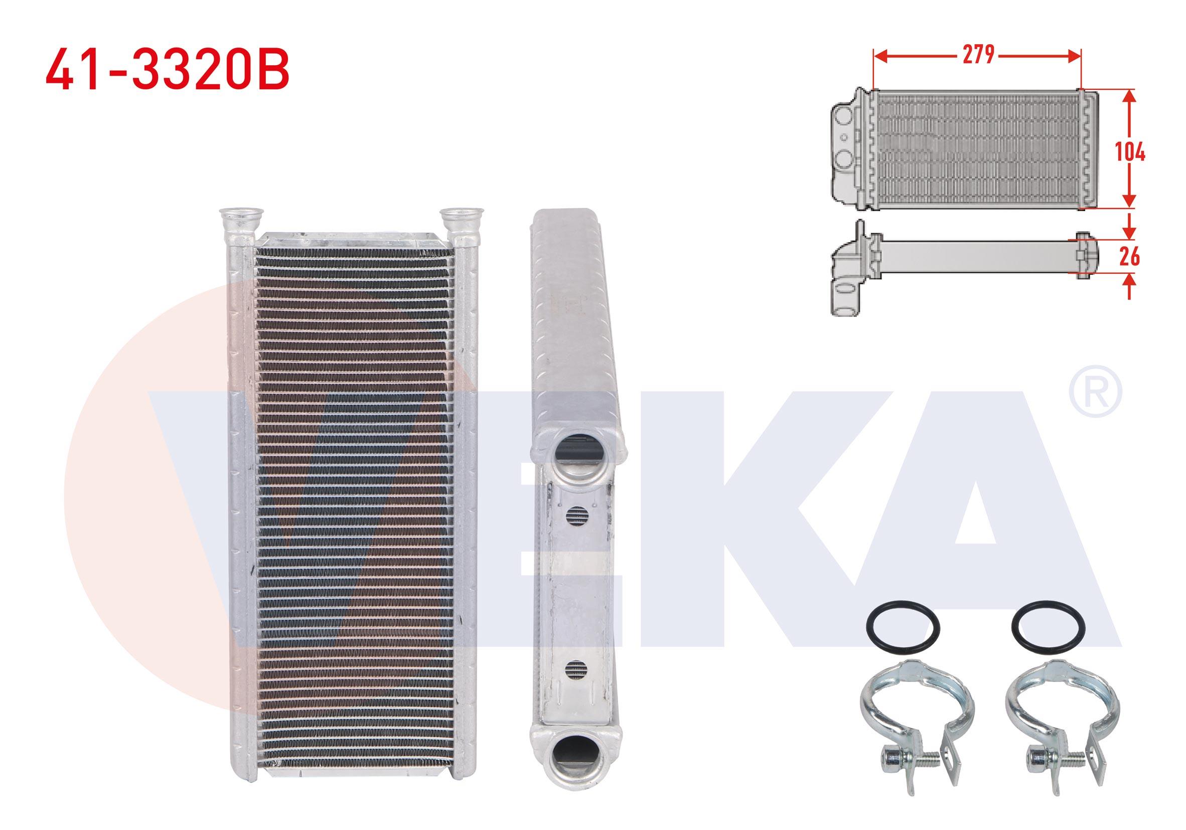 KALORIFER RADYATORU BRAZING (4mm fin) BERLINGO 1.6 BlueHDI - 1.2 PURETECH 2018-/C4 PICASSO II 1.6 HDI 2013-/JUMPY 1.6 BlueHDI - 1.6 HDI 2016-/PARTNER - 3008 1.5 BlueHDI 2018-/RIFTER (K9) 1.5 HDI 2019-