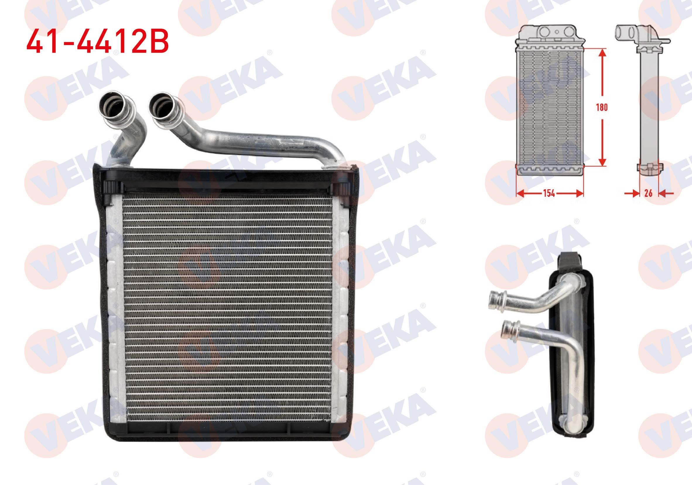 KALORIFER RADYATORU BRAZING (4mm fin) VOLKSWAGEN GOLF V (1K1) 1.6 FSI 2003-2009