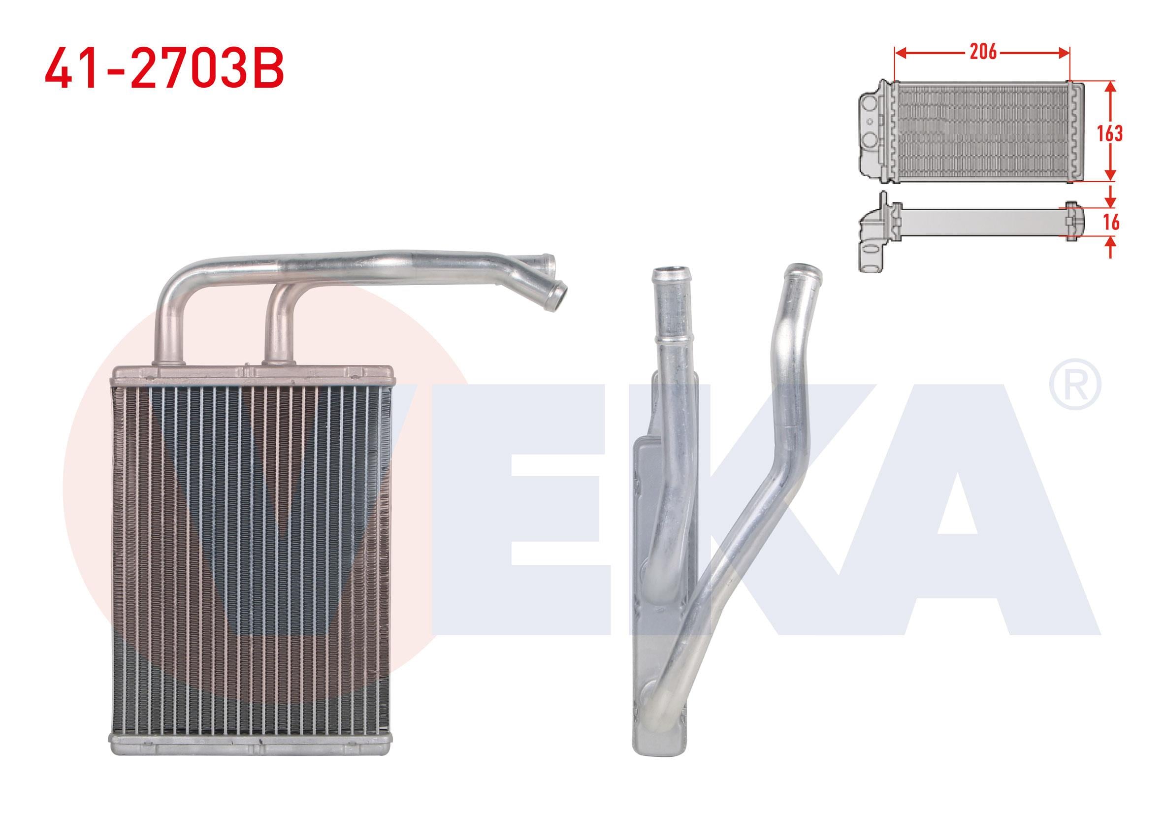 KALORIFER RADYATORU BRAZING (5.5mm fin) MAZDA 6 (GG,GY) 2.0i 2002-2007