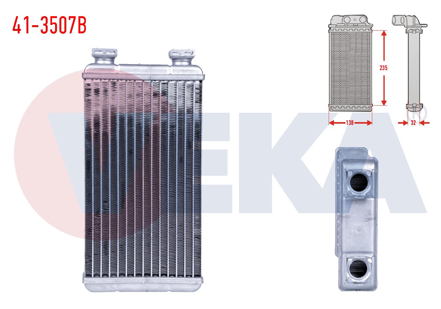 KALORIFER RADYATORU BRAZING (5.5mm fin) RENAULT MASTER II (FD) 2.5 DCI 2003-2010