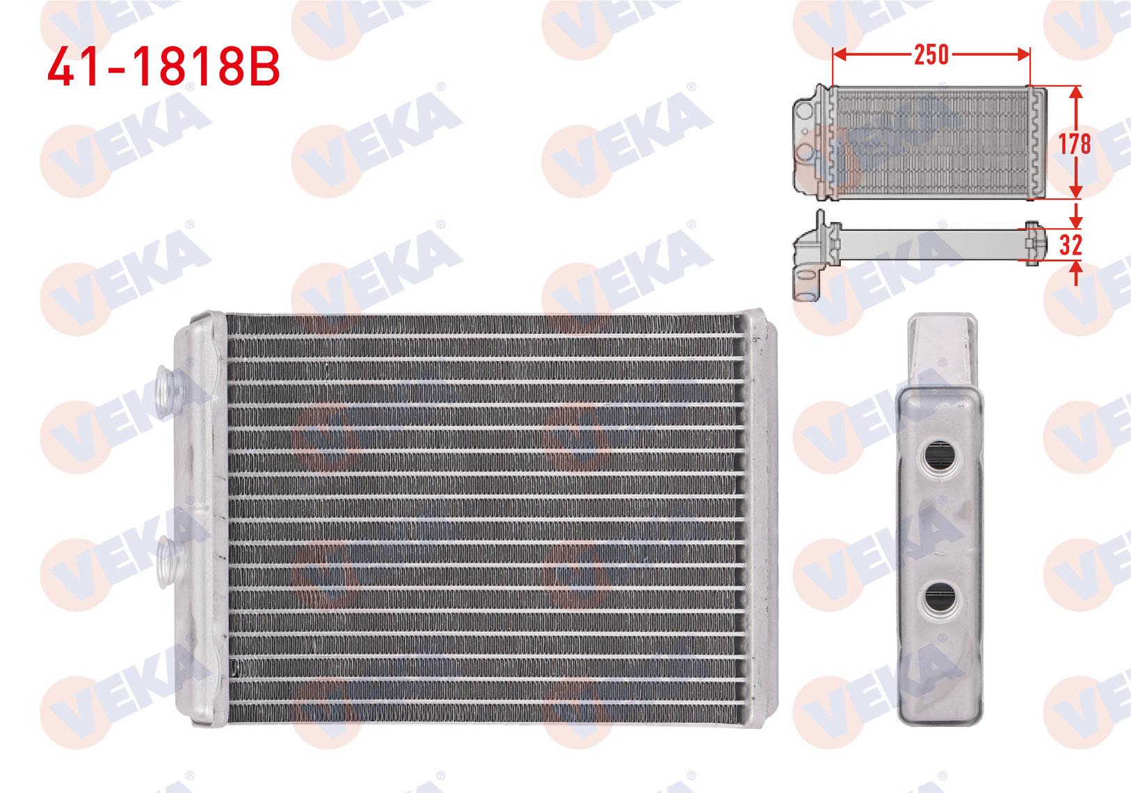 KALORIFER RADYATORU BRAZING CITROEN C8 2.0 HDI 02-/ JUMPY 1.6 HDI - 2.0 HDI 07-16/ FIAT SCUDO 1.6 D MJT - 2.0 MJT 07-/ PEUGEOT 807 2.0 HDI 02-06/ EXPERT 1.6 HDI - 2.0 HDI  07-