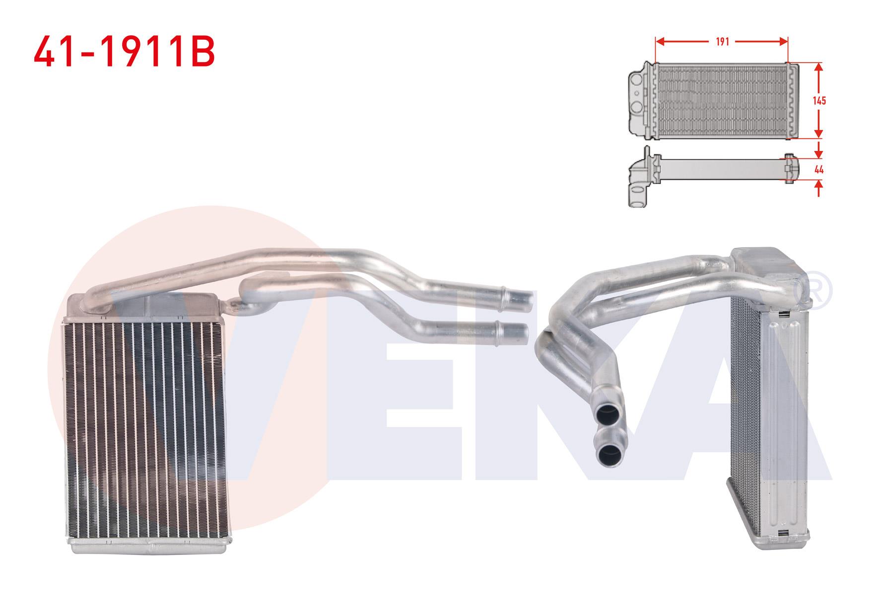 KALORIFER RADYATORU BRAZING FORD FIESTA V 1.4 TDCI - 1.4i 16v - 1.6 TDCI 2001-2008 / FUSION 1.4 TDCI 1.6 TDCI 2002-2010