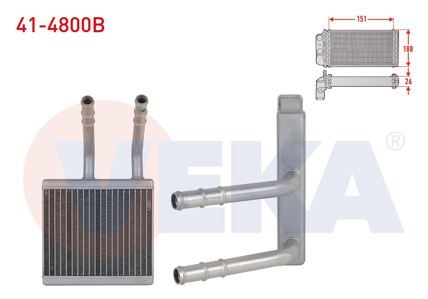 KALORIFER RADYATORU BRAZING SSANGYONG ACTYON I 2.0 XDI 2005-2012 / KYRON 2.0 XDI 2005-2011