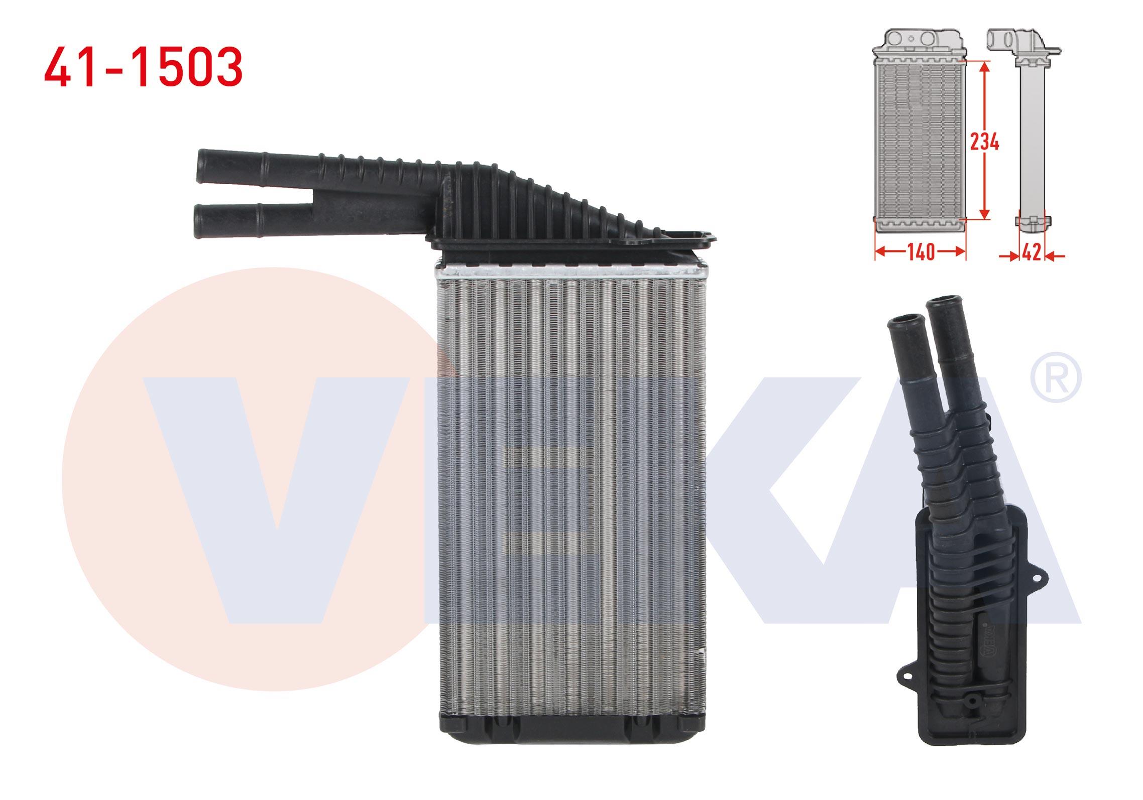 KALORIFER RADYATORU MEKANIK CITROEN C1 1.0 2005-2015/ PEUGEOT 107 1.0i 2005-2014