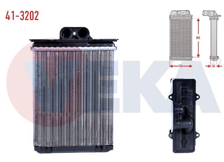 KALORIFER RADYATORU MEKANIK OPEL VECTRA B 1.6i KLIMALI BORUSUZ 1995-2003 90512200 1618110