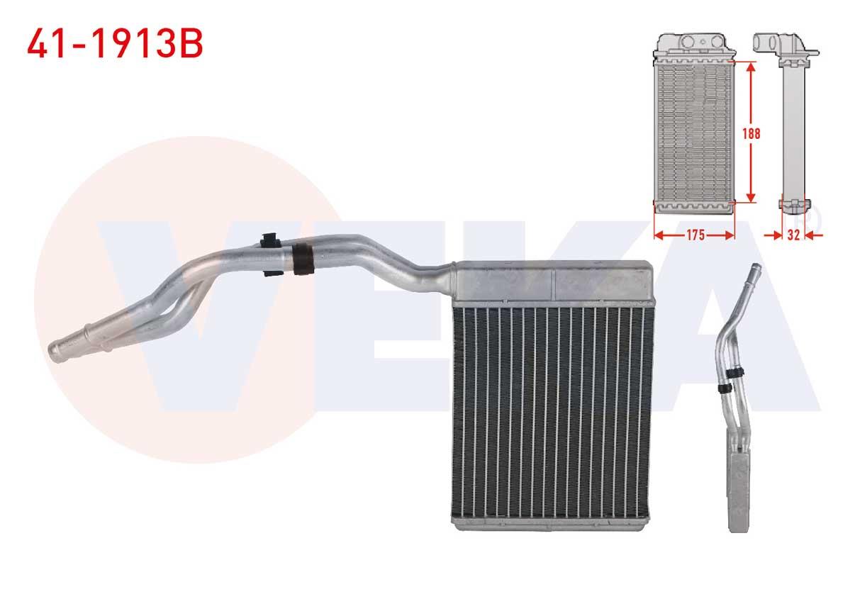 KALORIFERRADYATORU BRAZING FORD MONDEO IV 1.6 TDCI - 2.0 TDCI - 1.6 TI-VCT 2007-2014 / S-MAX 1.6 TDCI 2006- / GALAXY 2.0 TDCI 2006-