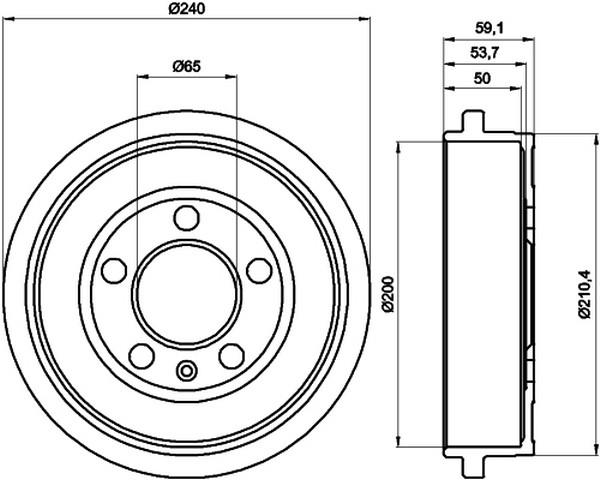 KAMPANA ARKA AMF-BBY-BKY-BNM POLO 4-POLO 5 1.4 16V-1.4TDİ