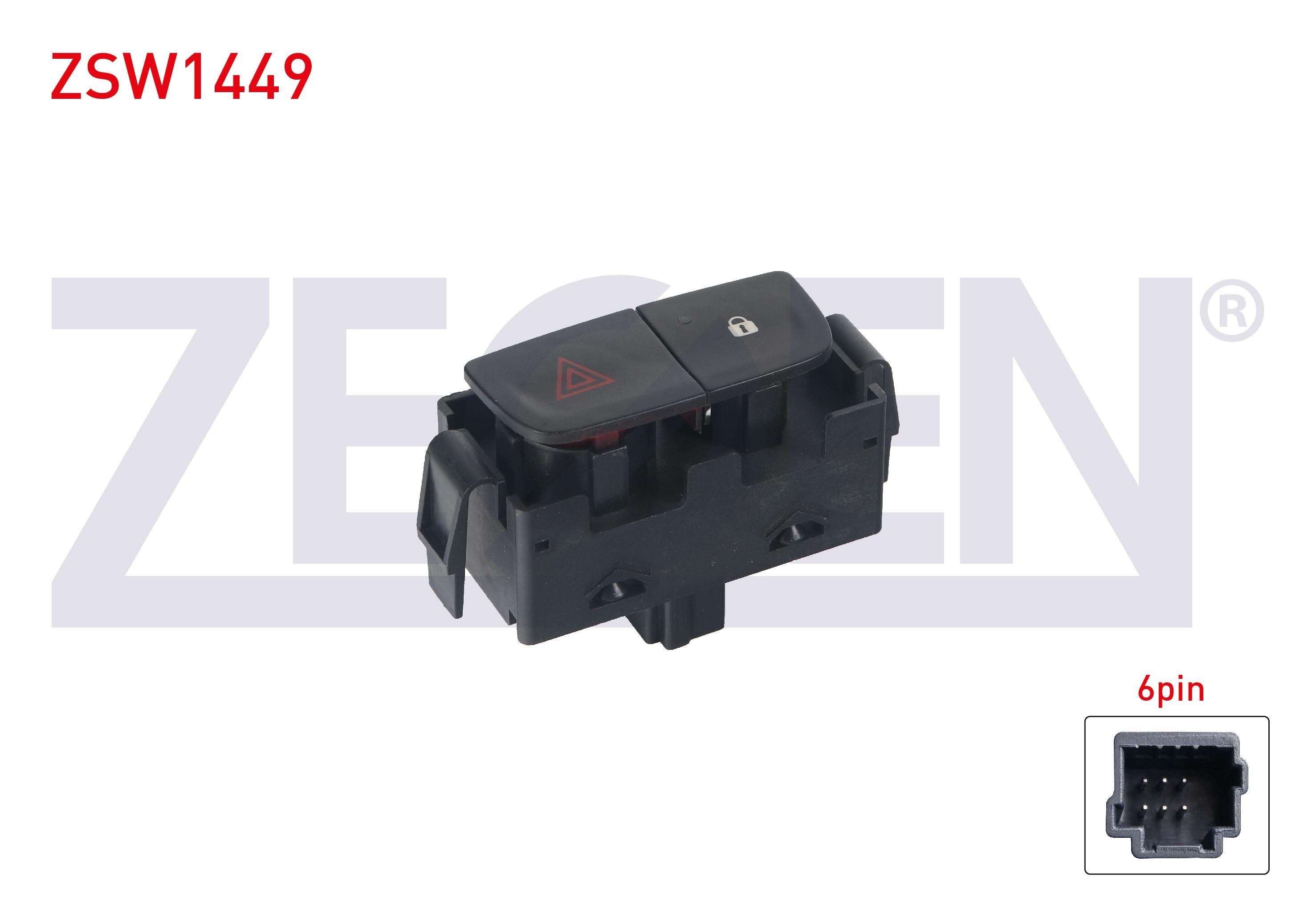 KAPI KILIT VE FLASOR ANAHTARI 6 PIN RENAULT TRAFIC III - DUSTER 2012-