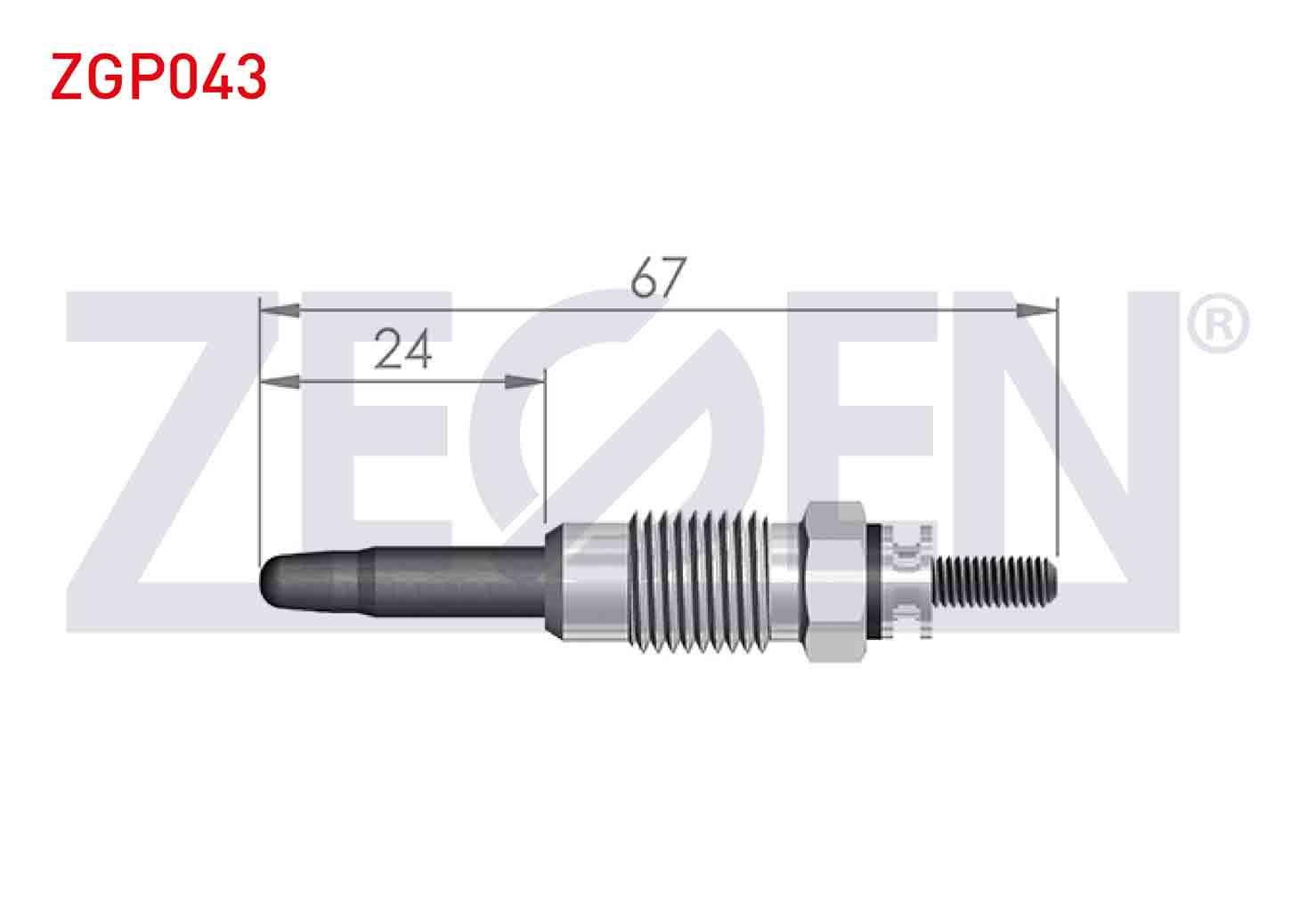 KIZDIRMA BUJI 11V CITROEN BERLINGO (MF) 1.9D 1996-2008 / CITROEN JUMPER I 1.9TD 1994-2002 / FIAT DUCATO (230) 1.9TD 1994-2002 / PEUGEOT PARTNER (5,5F) 1.9D 1996-2008 (XUD9A)