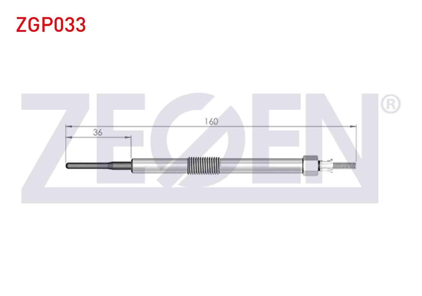 KIZDIRMA BUJI 11V TOYOTA AURIS (ZRE15) 1.4D-4D 2007-2012 / COROLLA (E15_) 1.4D-4D 2007-2012 / YARIS (P9) 1.4D-4D 2006-2010