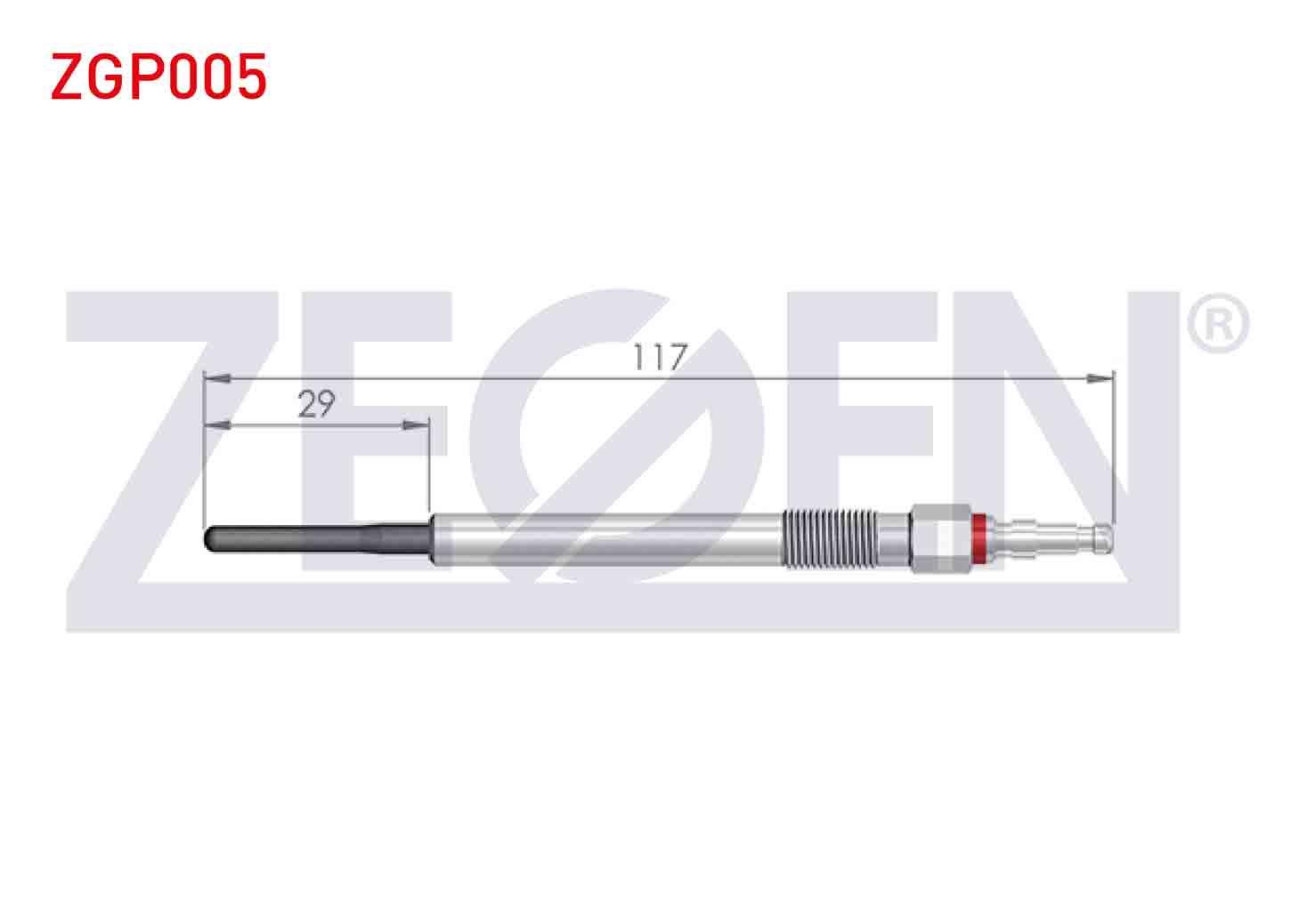 KIZDIRMA BUJI 4,4V AUDI A3 (8P1) 2.0TDI 2003-2012 / A4 (8EC,B7) 2.0TDI 2004-2008 / VOLKSWAGEN PASSAT (3C2) 2.0TDI 2005-2008 / JETTA III (1K2) 2.0TDI 2005-2010 / SKODA SUPERB (3T4) 2.0TDI 2010-2015