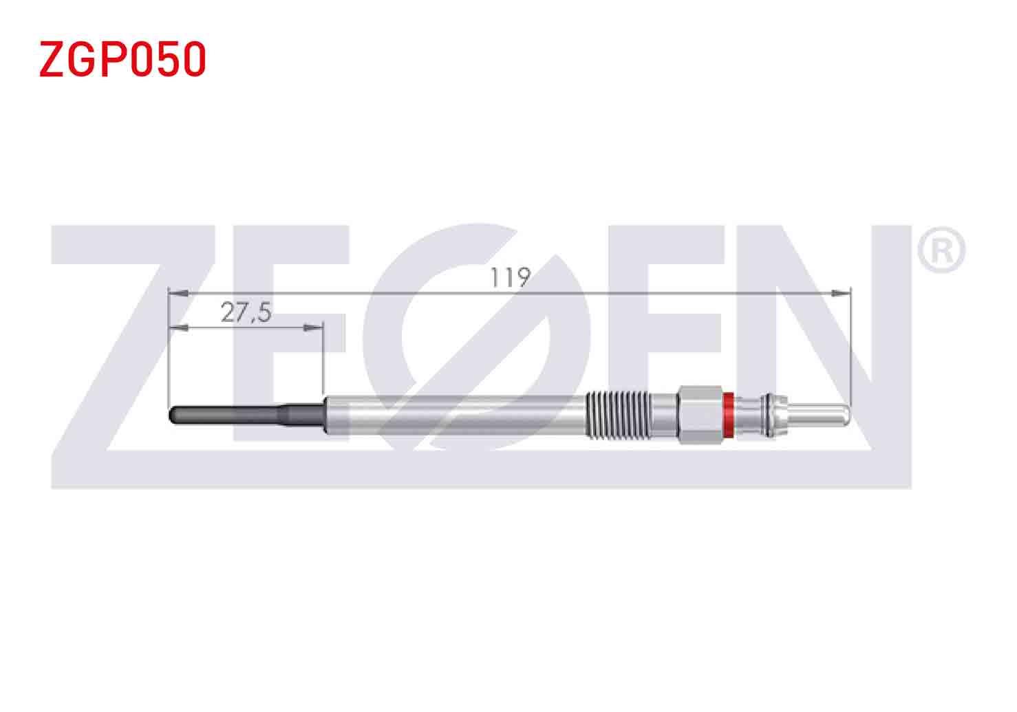 KIZDIRMA BUJI 4,4V (EURO 5) FIAT FIORINO (225) 1.3MJT 2013- / LINEA (323) 1.3MJT 2011- / PEUGEOT BIPPER (AA) 1.3HDI 2013- / CITROEN NEMO 1.3 HDI 2013-