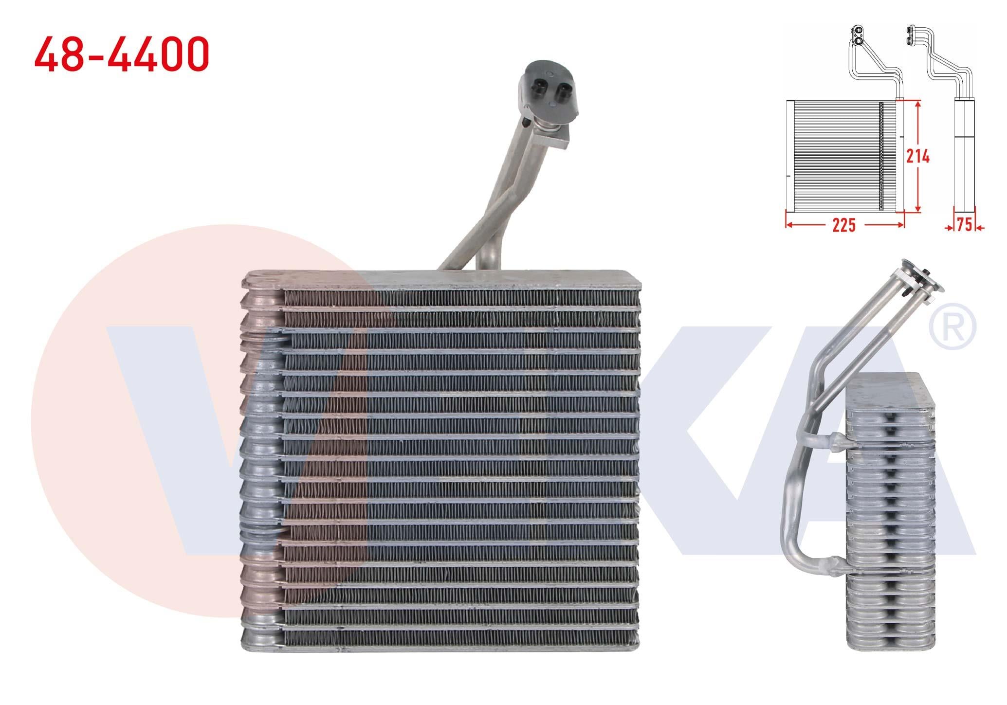 KLIMA EVAPORATORU BORULU 225X214X75 VW GOLF IV (1J1) 1.4i 16v - 1.6i 16v - 1.9 TDI 97-05/ BORA (1J2) 1.6i 98-05/  A3 (8L1) 1.6 - 1.8 - 1.9 TDI 96-03/ LEON (1M1) 1.6 - 1.8 - 1.9 TDI 99-2006