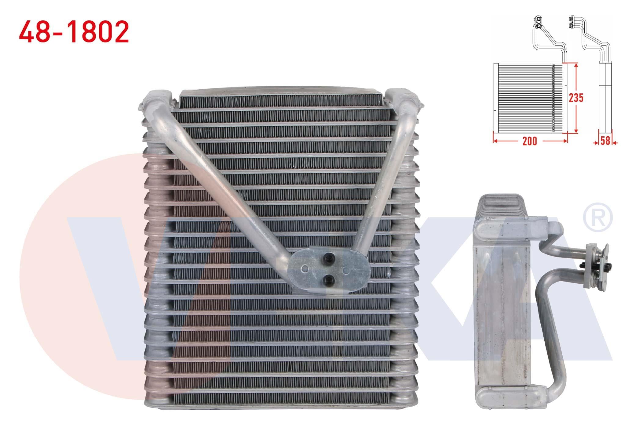 KLIMA EVAPORATORU BORULU 235X200X58 FIAT DOBLO (119,223) 1.3 MJT - 1.9 MJT - 1.4 2001-2010