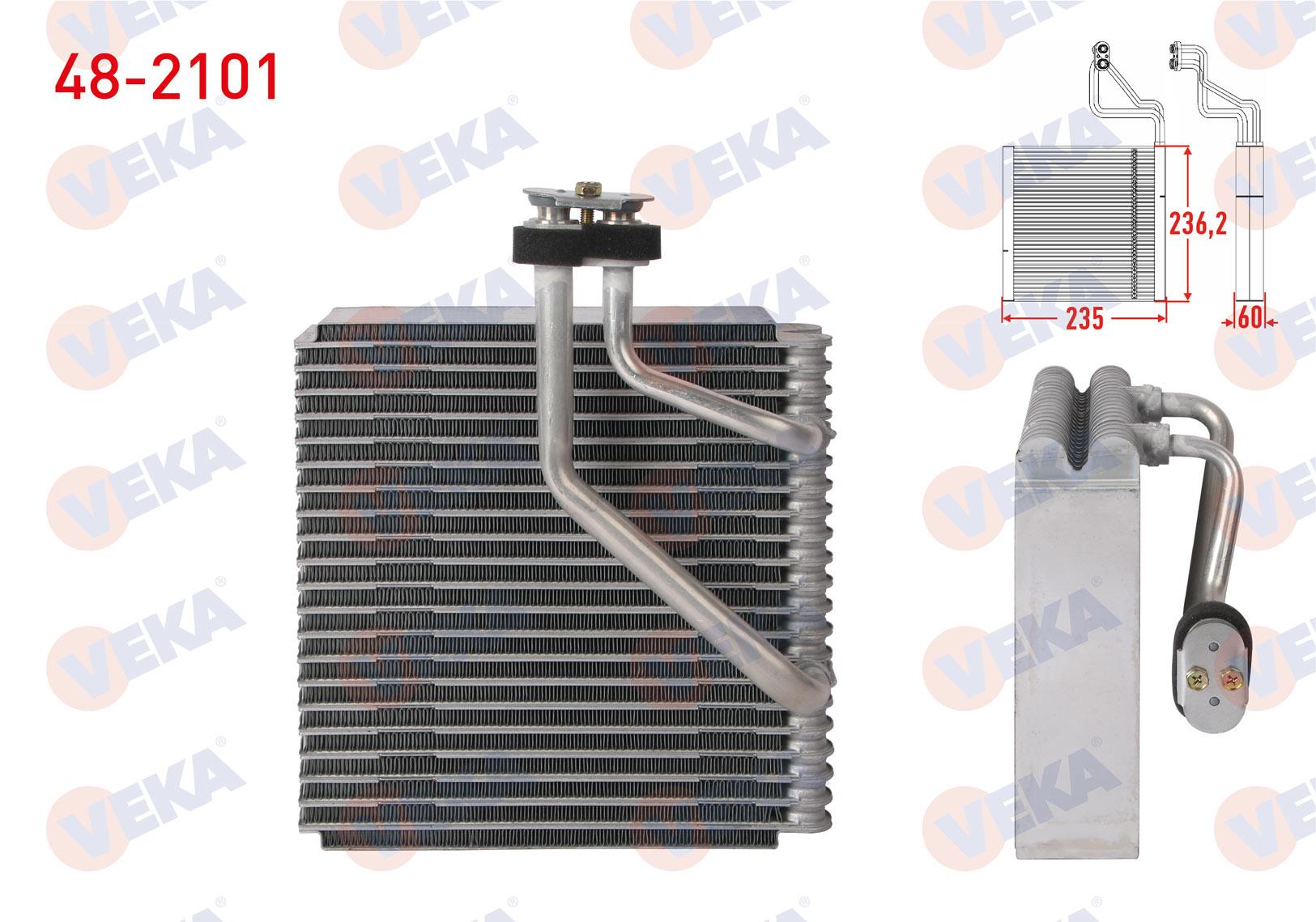 KLIMA EVAPORATORU BORULU 236,2X235X60 HYUNDAI ACCENT II 2000-2005