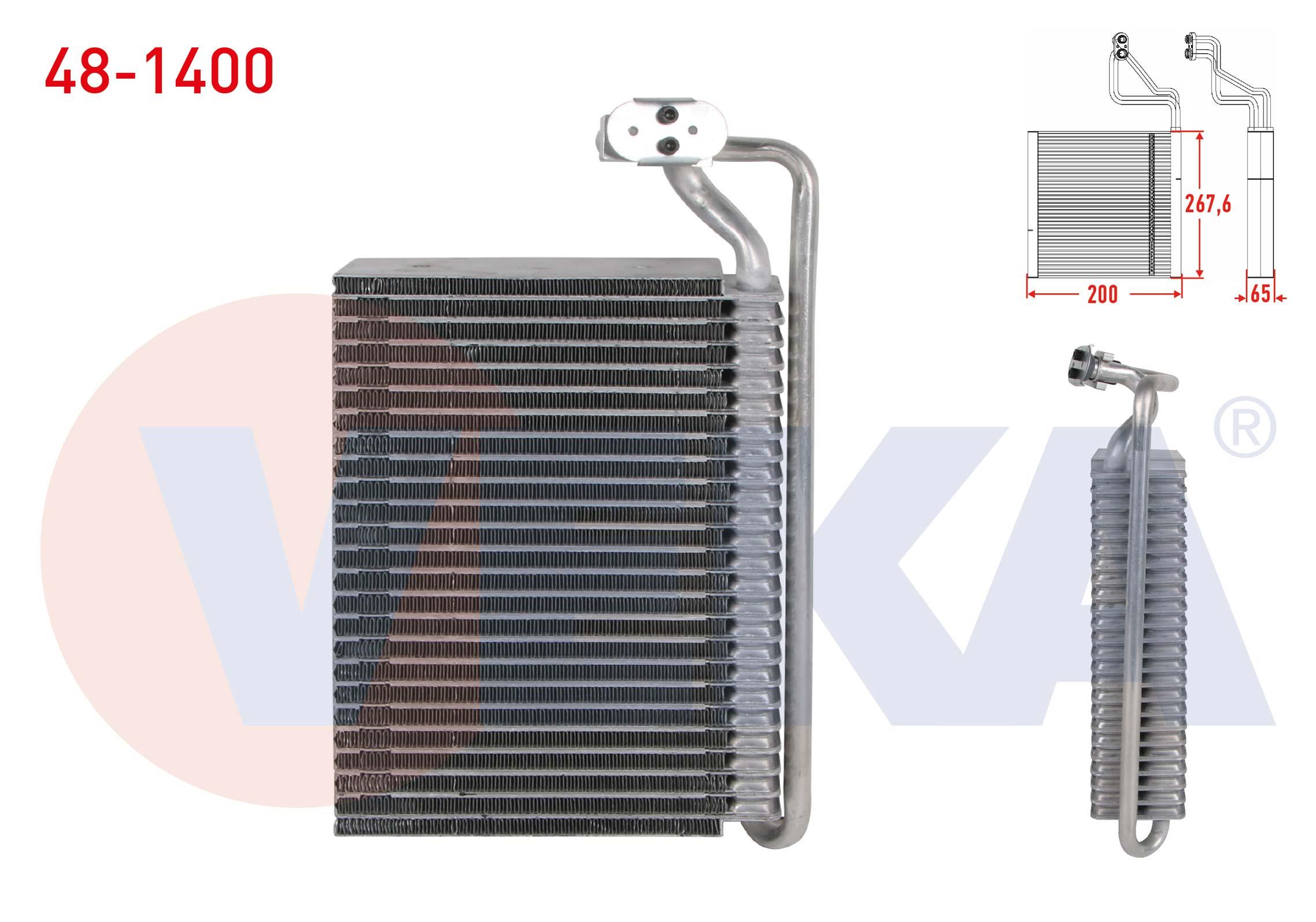 KLIMA EVAPORATORU BORULU 267,6X200X65 BMW 3 SERISI (E46) 316i - 320D - 330D - 330 XD 1998-2005 / X3 (E83) 3.0 D - 2.0i - 2.0D 2004-2010
