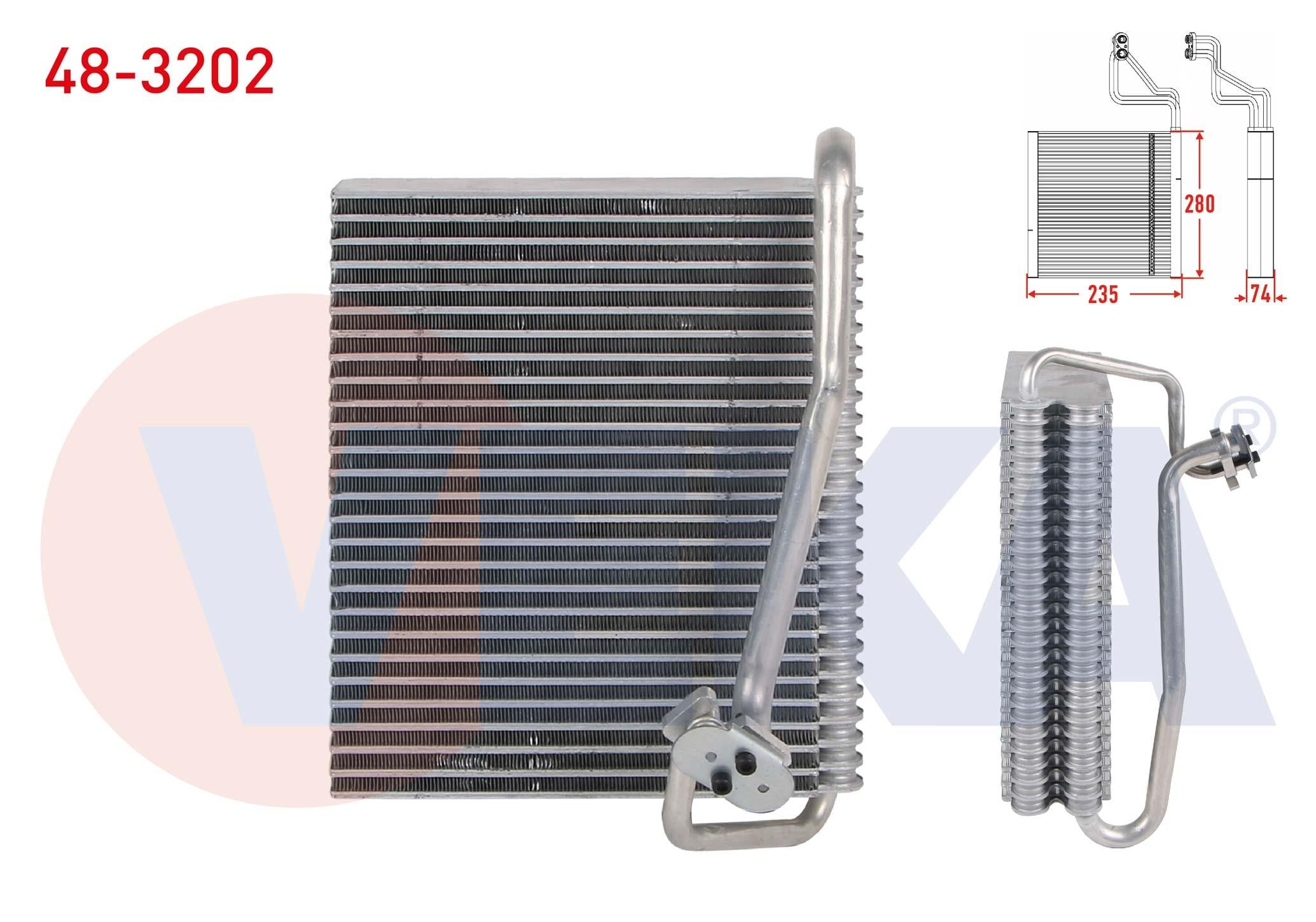 KLIMA EVAPORATORU BORULU 280X235X74 OPEL ASTRA G 1.4 16v - 1.6 16v 2005-2009 / ASTRA F CLASSIC 1.4i 1998-2002 / ZAFIRA A 1.6 16v - 1.8 16v - 2.0 DTI 1999-2005