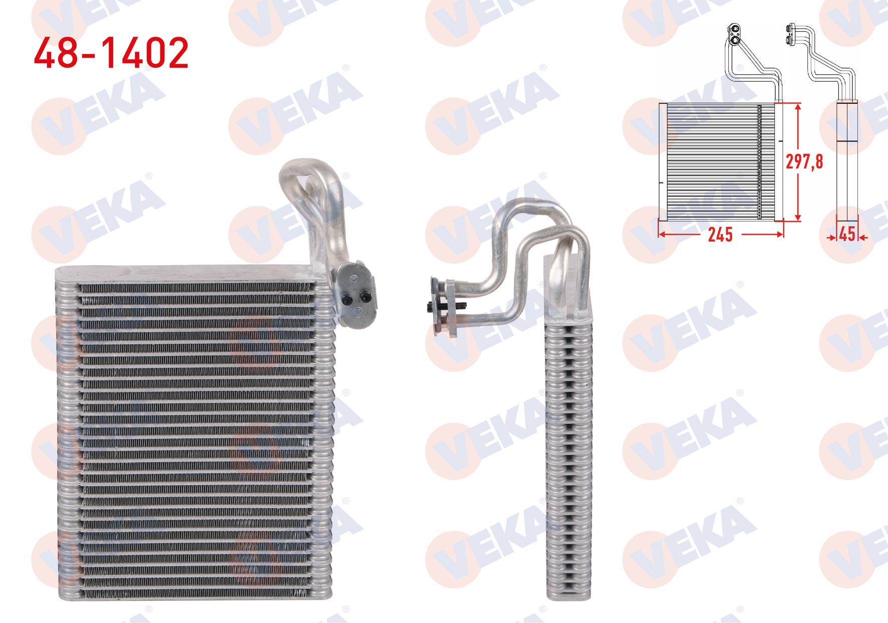 KLIMA EVAPORATORU BORULU 297,8X245X45 BMW X5 (E70) 2006-2013 / X5 (F15) 2013-2018 / X6 (E71) 2009- 2014 / X6 (F16) 2014-2019