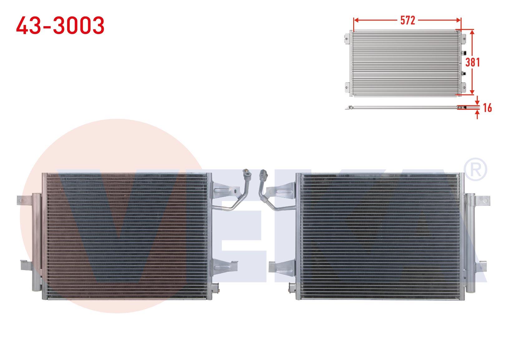 KLIMA RADYATORU MITSUBISHI COLT VI (Z3_A,Z2_A) 1.1 M-T 2002-2012