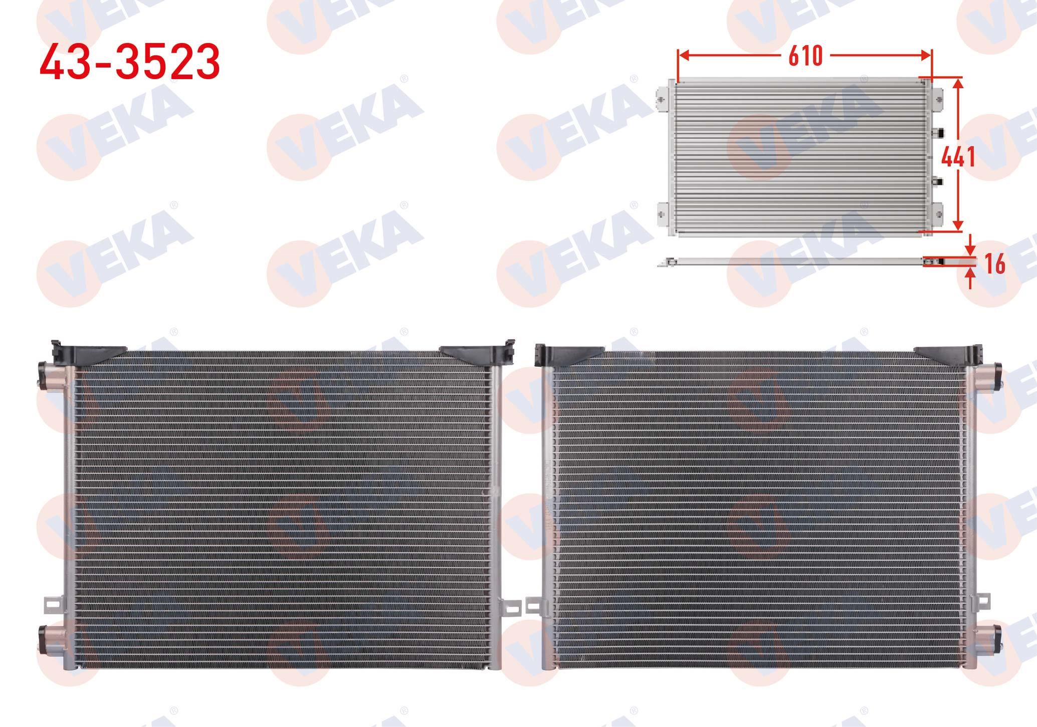 KLIMA RADYATORU RENAULT TRAFIC II (FL) 1.9 DCI (DELIK CAPI 14,35 mm) 2002-2014