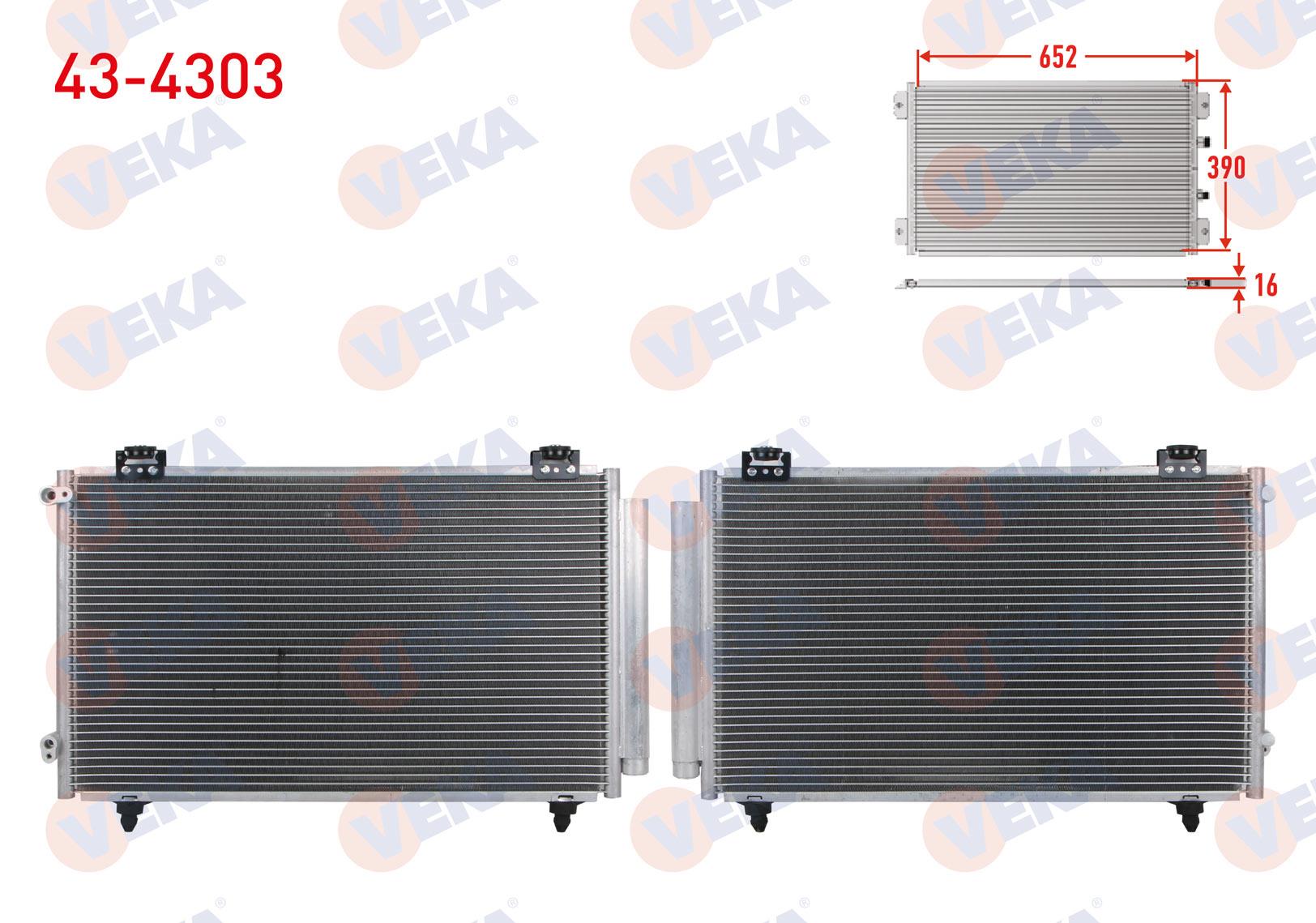 KLIMA RADYATORU TOYOTA COROLLA (_E12_) 1.4 VVT-I A-T/M-T 2002-2007
