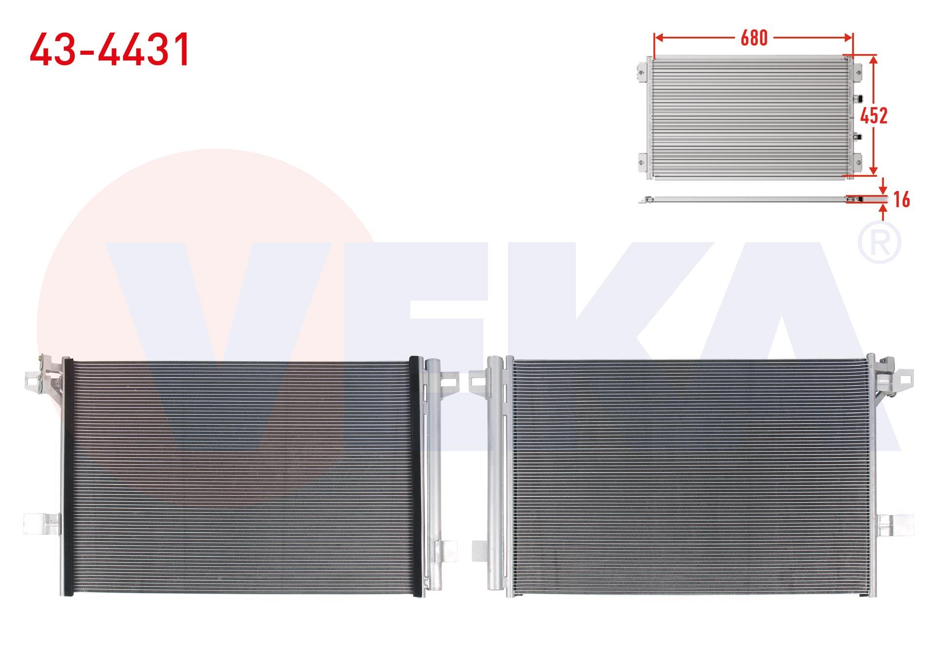 KLIMA RADYATORU VOLKSWAGEN TRANSPORTER T6, T7 2.0 TDI 2015-2023 / CARAVELLE T6, T7 2.0 TDI 2015-2023 7E0820411G
