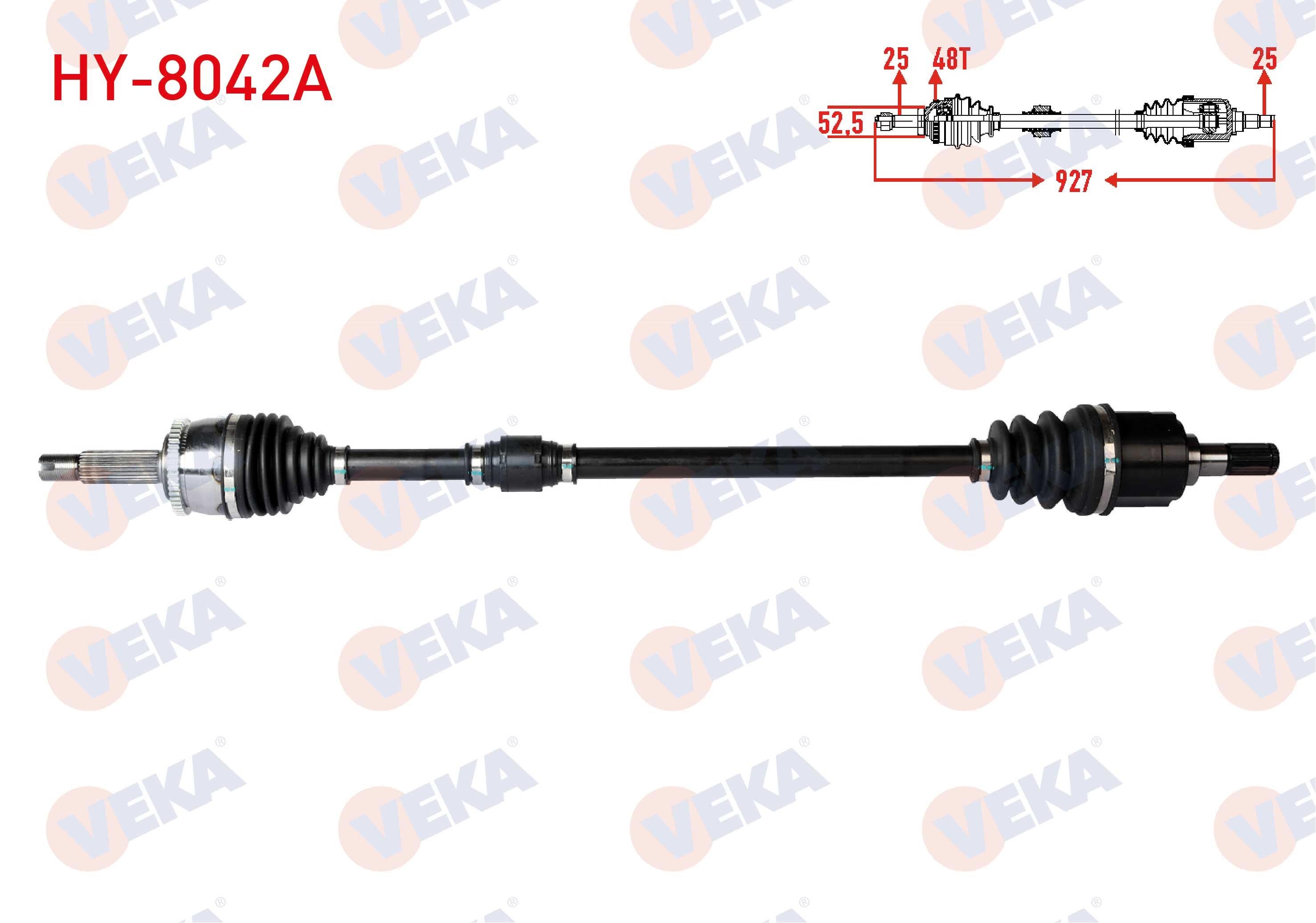 KOMPLE AKS ON SAG HYUNDAI ACCENT BLUE 1.4 CVVT M-T ABSLI 48 DIS UZUNLUK 927mm 2012-