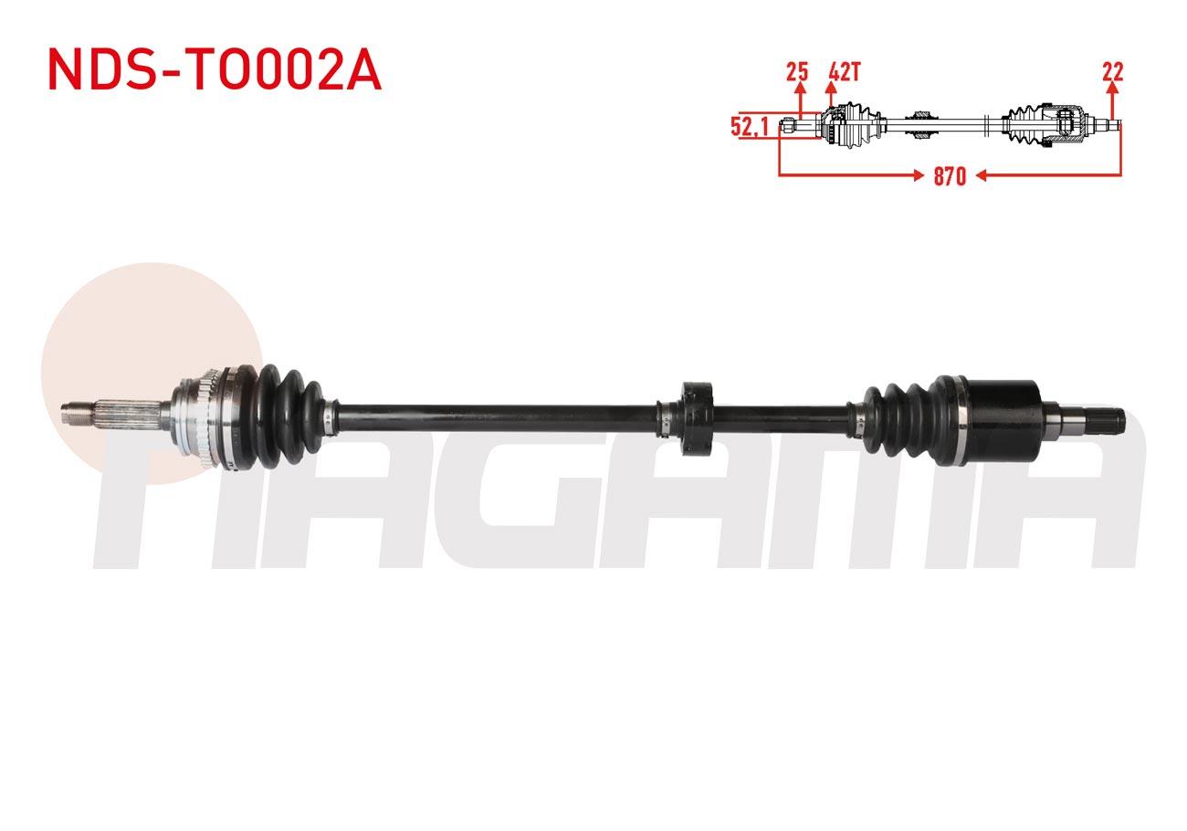 KOMPLE AKS SAG ON ABSLI 48 DIS UZUNLUK 926mm TOYOTA COROLLA (_E10_) 1.6i 1992-1997 / COROLLA (_E11_) 1.6i 16v 1997-2002