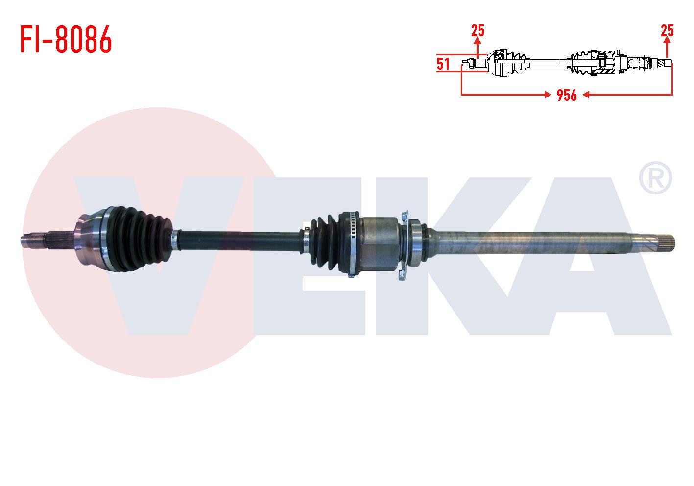 KOMPLE AKS SAG ON FIAT EGEA 1.6 MJT M-T UZUNLUK 937mm 2015-