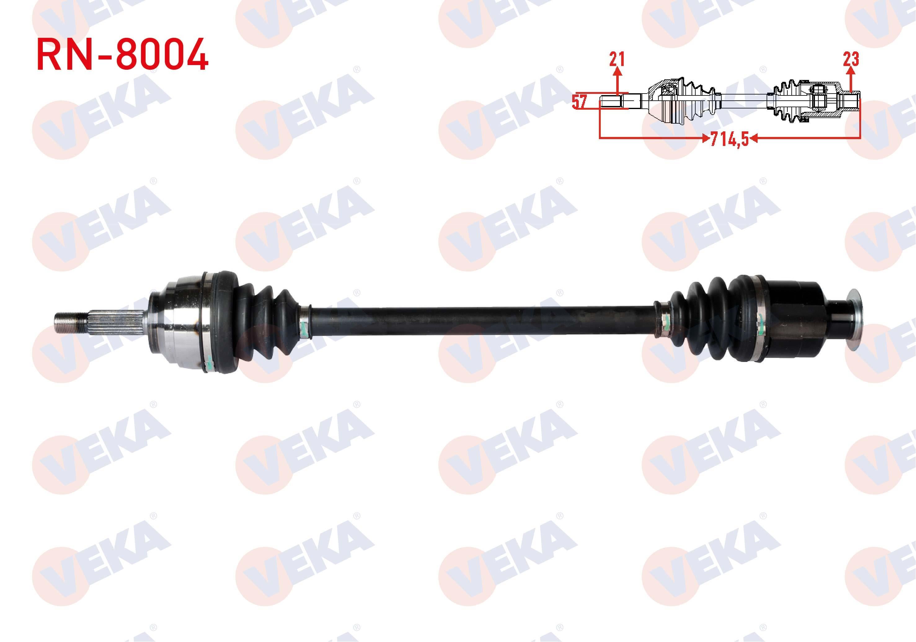 KOMPLE AKS SAG ON RENAULT KANGOO (KC0/1) 1.9 DTI UZUNLUK 714,5mm 1998-2008 7701352775 7701352777