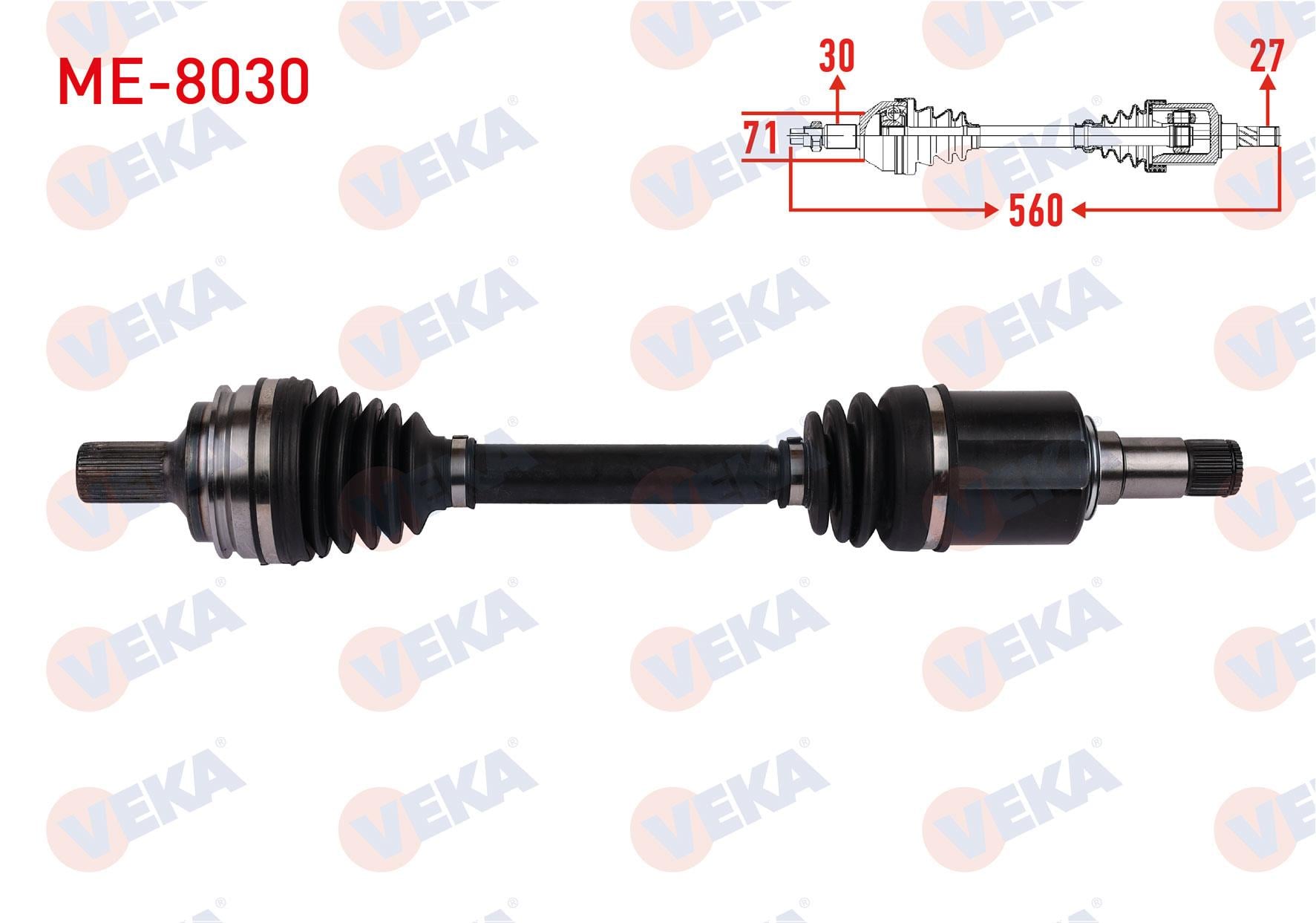 KOMPLE AKS SAG ON UZUNLUK 560mm MERCEDES S SERISI (W221) S320 S350 4-MATIC 2005-2013 / E SERISI (W212) E 63 AMG 4-MATIC 2013-2016 / CLS (C218) AMG 4-M