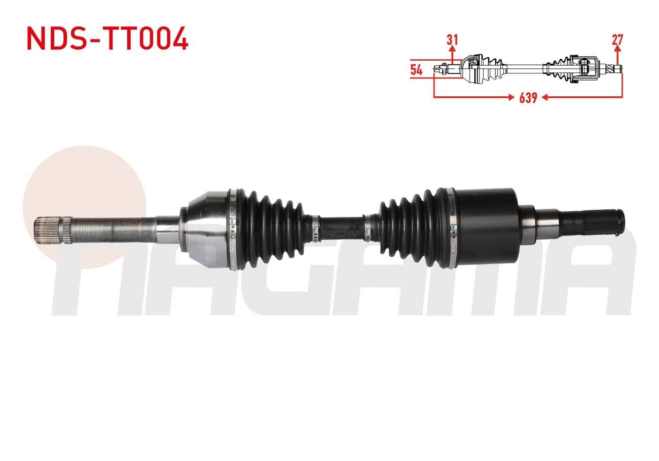 KOMPLE AKS SAG ON UZUNLUK 639mm TATA XENON 2.2 16v TD 2011-