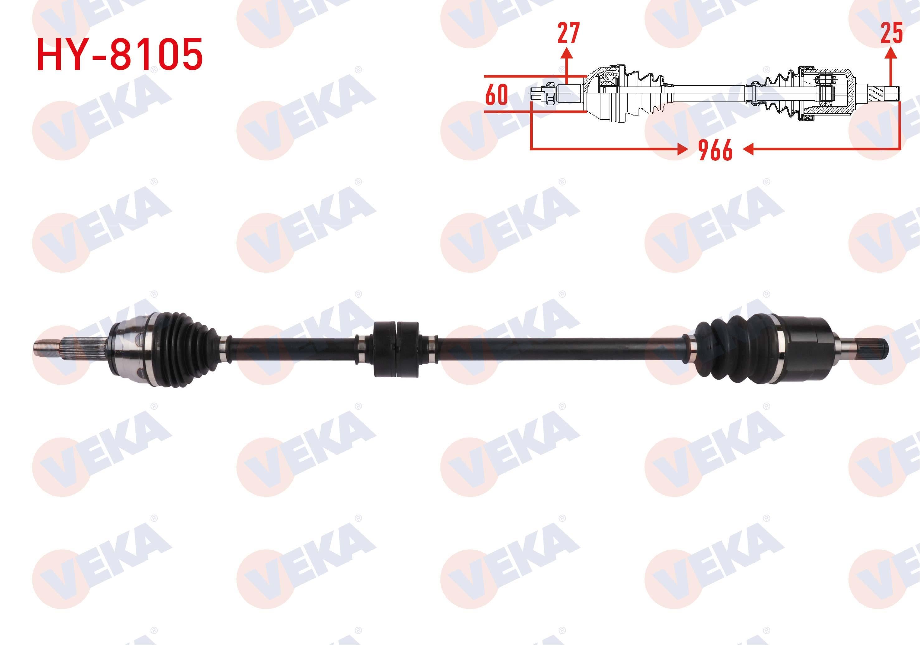 KOMPLE AKS SAG ON UZUNLUK 685mm HYUNDAI ELANTRA 1.6 CVVT 6 M-T 2016-2018/ KIA CEED 1.6 6 M-T 2018-