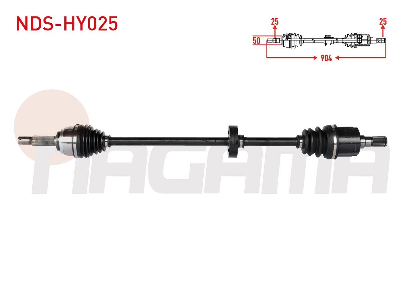 KOMPLE AKS SAG ON UZUNLUK 904mm HYUNDAI ACCENT I (X-3) 1.3i 1994-2000/ EXCEL 1.5i 1990-1995