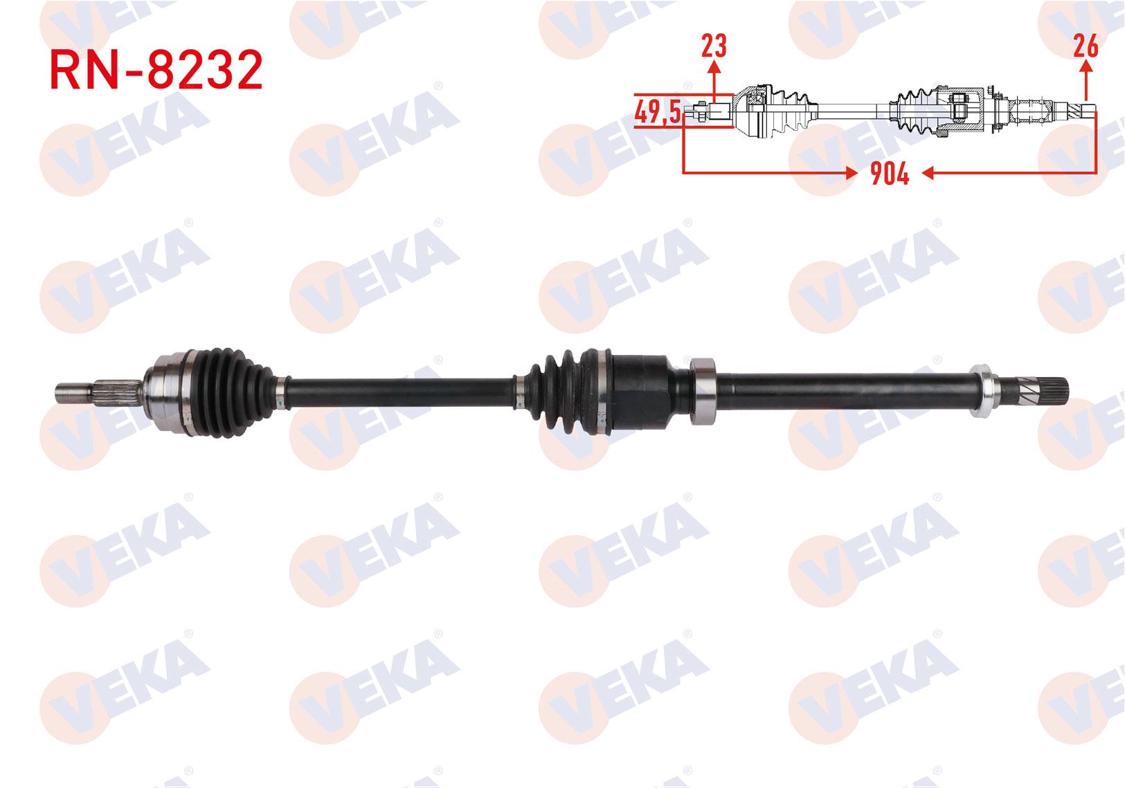 KOMPLE AKS SAG ON UZUNLUK 904mm RENAULT CLIO V 1.0 TCe (B7MT) M-T 5 VITES 2019-