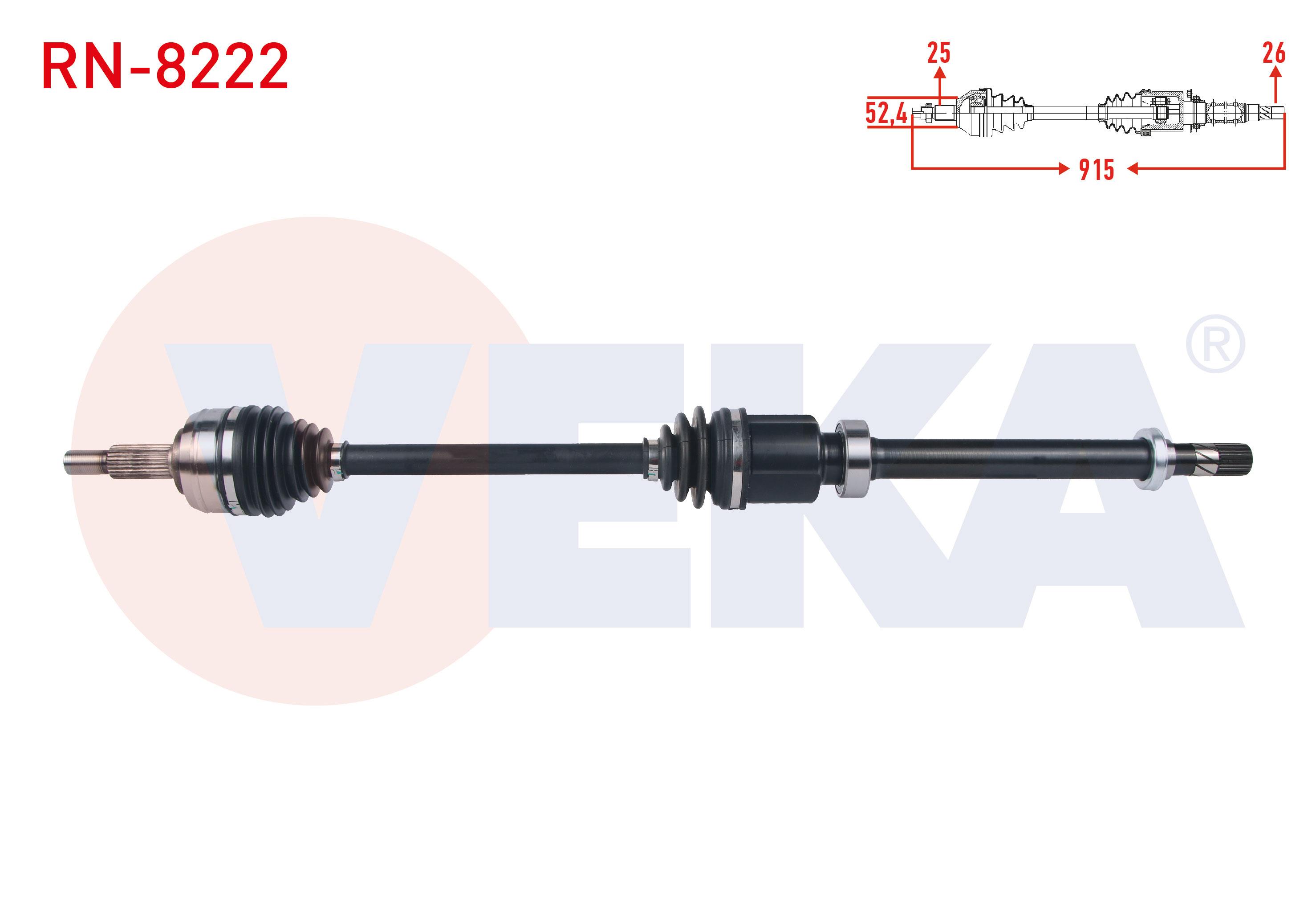 KOMPLE AKS SAG ON UZUNLUK 915mm RENAULT CAPTUR 1.5 DCI MT 6 ILERI 2013-