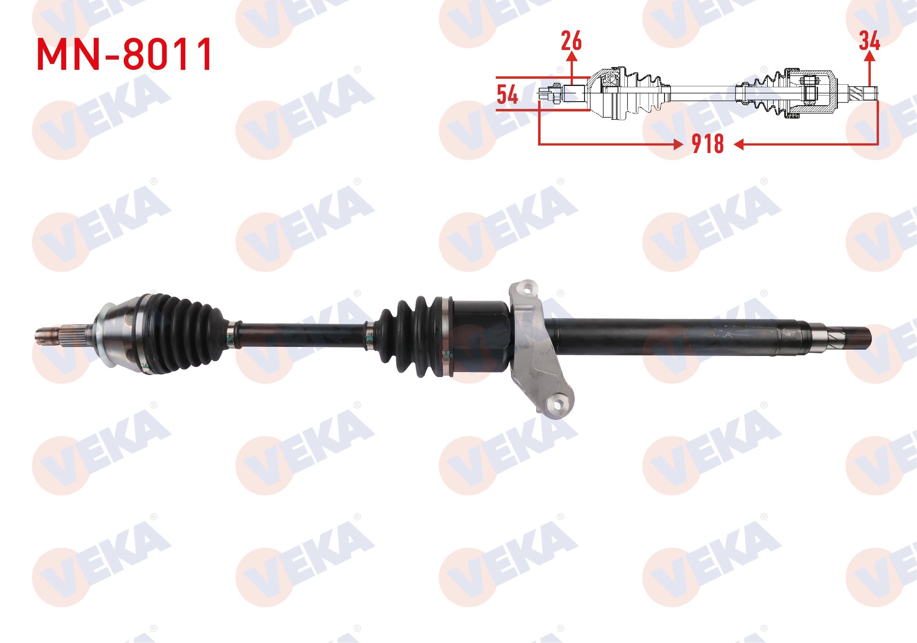 KOMPLE AKS SAG ON UZUNLUK 918mm MINI COOPER (R56) 1.6 D M-T- 2006-