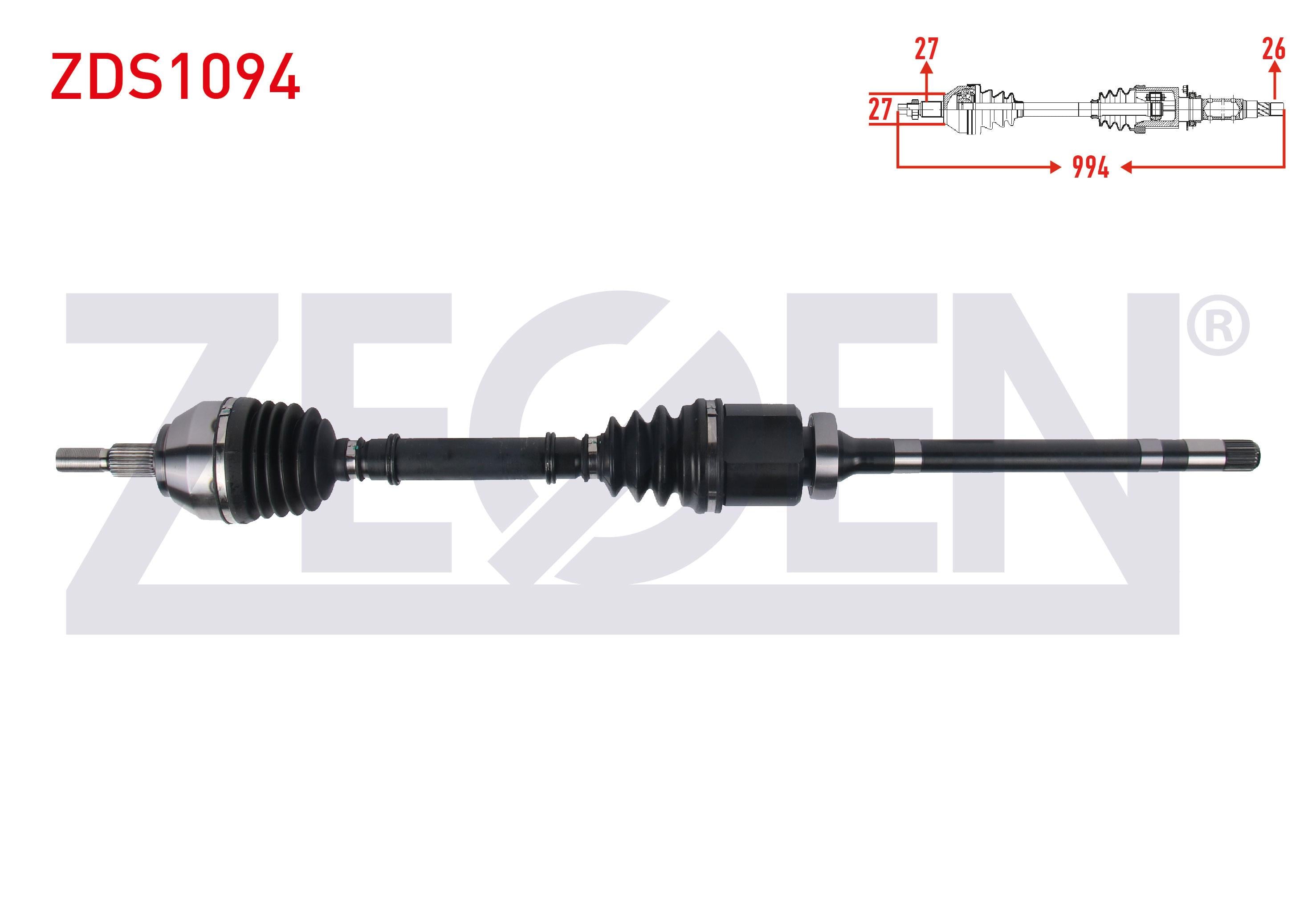 KOMPLE AKS SAG ON UZUNLUK 994mm FORD KUGA I 2.0 TDCI A-T/M-T 4X4 2008-2013
