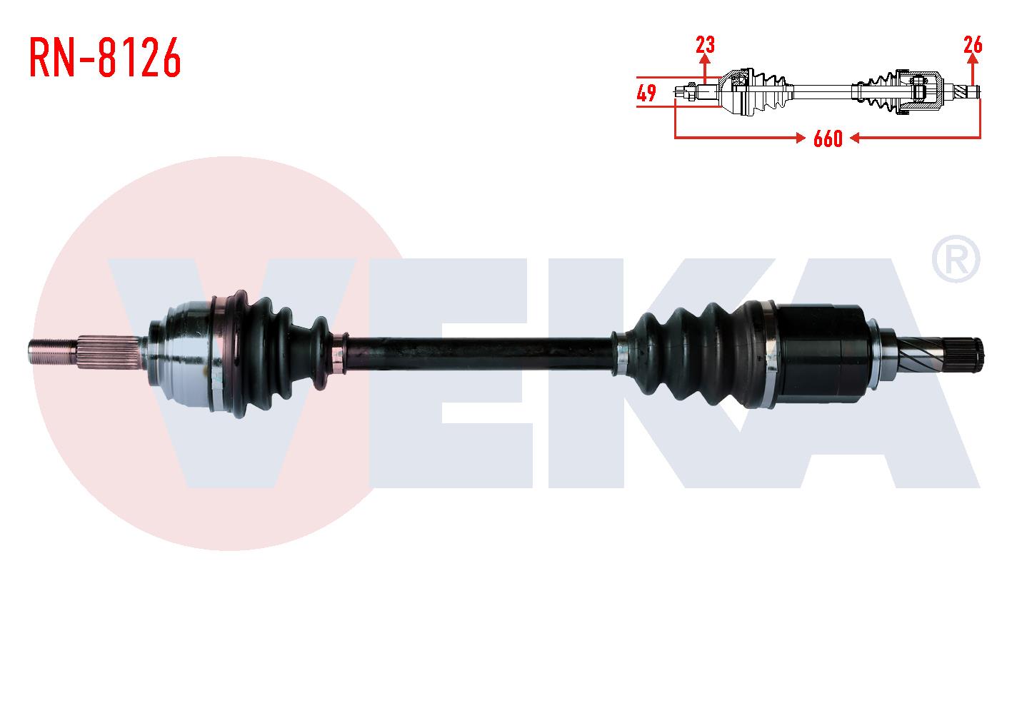 KOMPLE AKS SOL ON DACIA SANDERO STEPWAY 1.5 DCI UZUNLUK 660mm 2012-