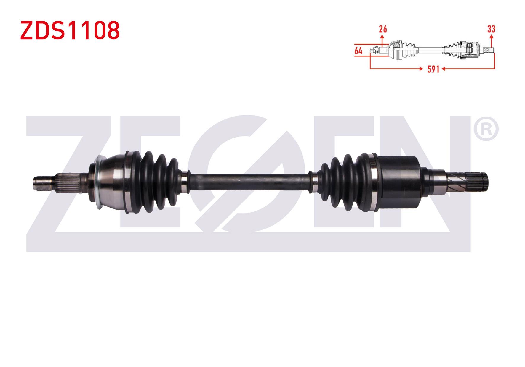 KOMPLE AKS SOL ON MINI COOPER (R50,R53) 1.6 M-T UZUNLUK 591 mm 2001-2006