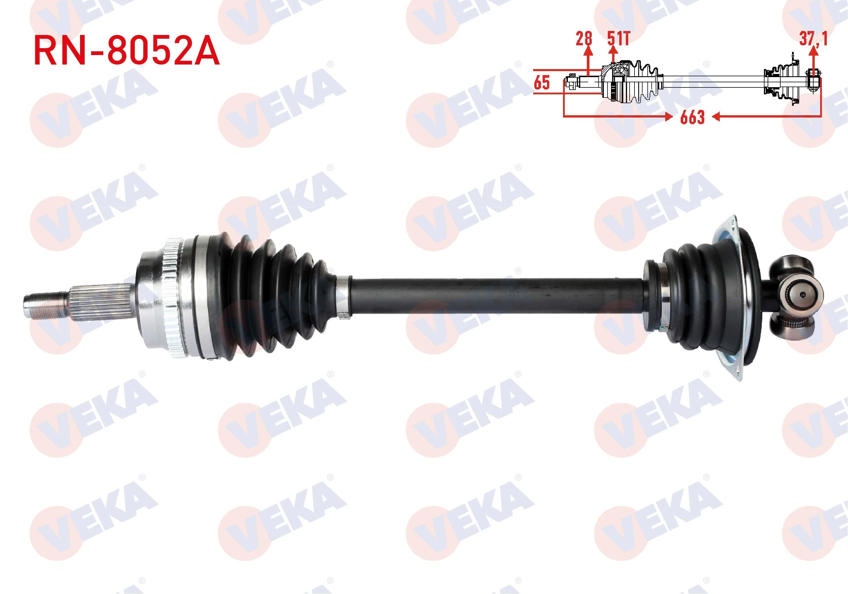 KOMPLE AKS SOL ON RENAULT MASTER II (FD) 2.5 DCI ABSLI 51 DIS UZUNLUK 663 mm 1998-2010