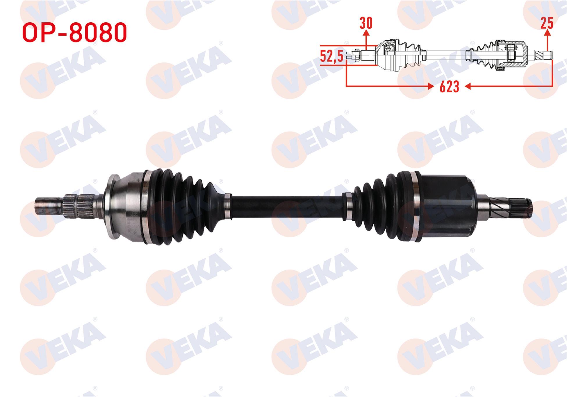 KOMPLE AKS SOL ON UZUNLUK 623mm OPEL ASTRA J GTC 1.4 - 1.6 M-T 2011-