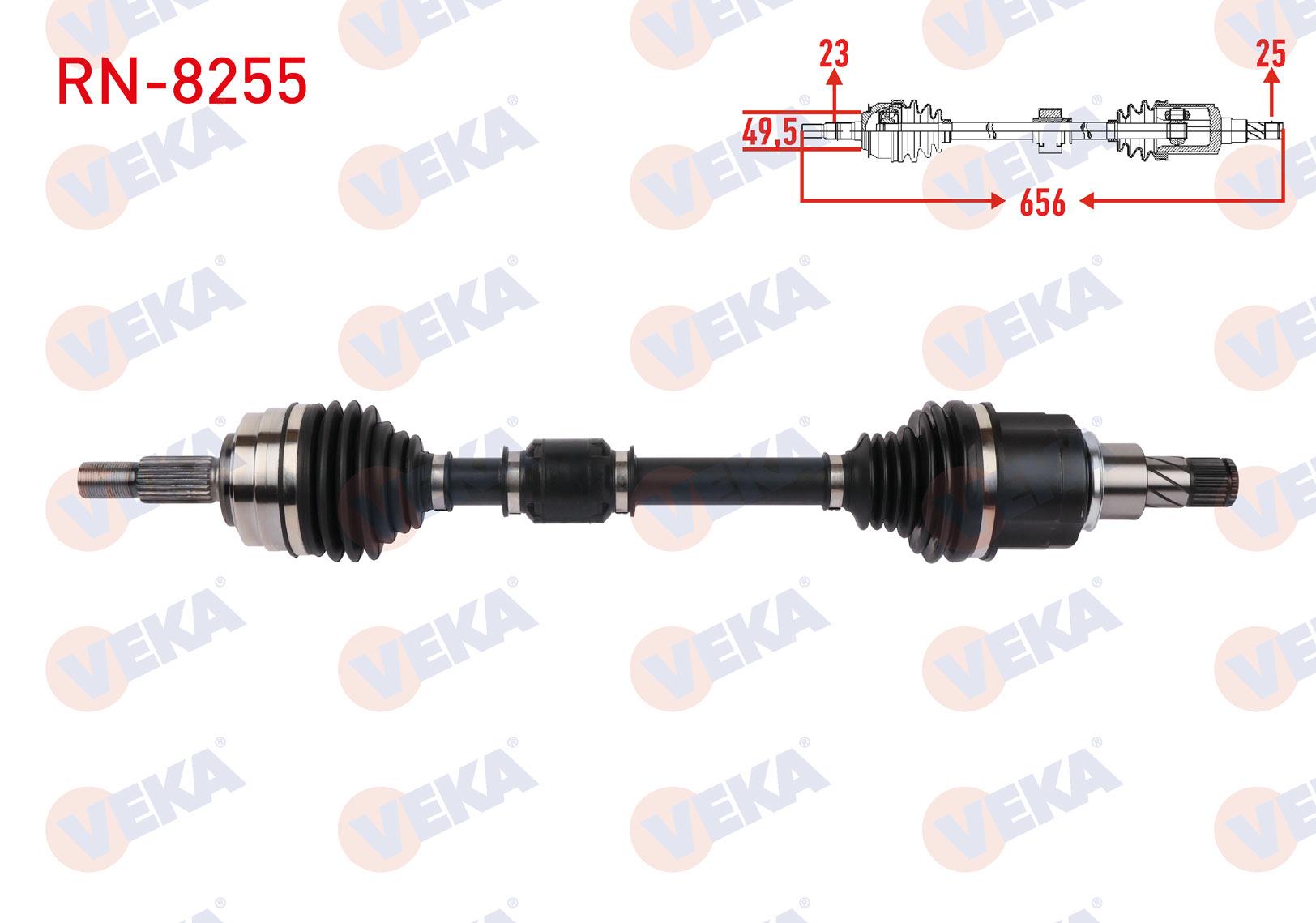 KOMPLE AKS SOL ON UZUNLUK 656mm RENAULT CLIO V (B7_) 1.0 TCe 100 (B7MT) JT4 CVT A-T SNZ. 2019-