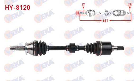 KOMPLE AKS SOL ON UZUNLUK 661mm HYUNDAI SONATA IV 2.0 16V 1998-2004