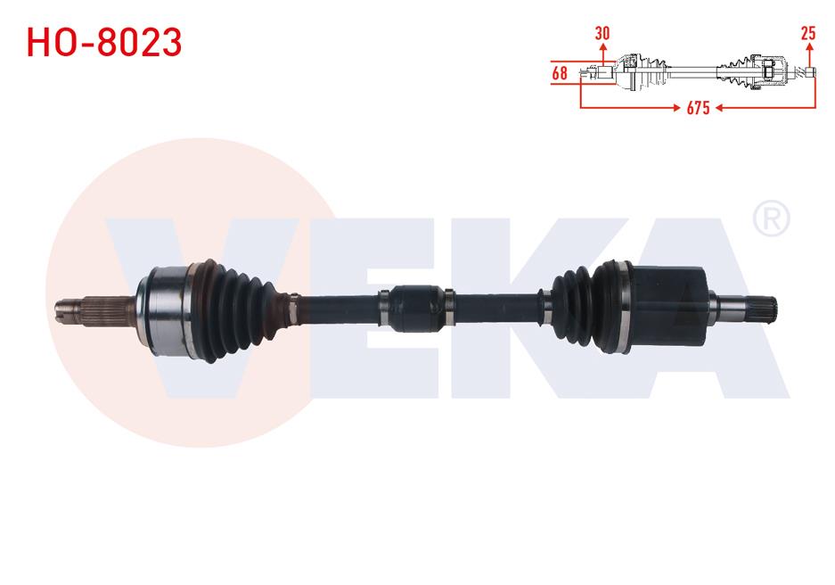 KOMPLE AKS SOL ON UZUNLUK 675mm HONDA HR-V (RU) 1.5 I-VTEC A-T 2016-