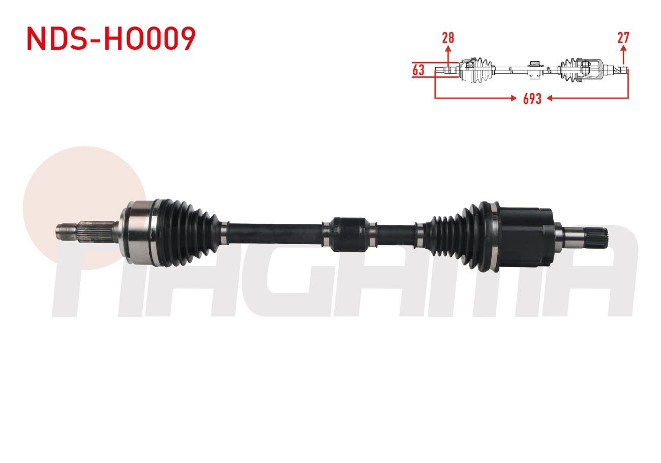 KOMPLE AKS SOL ON UZUNLUK 693mm HONDA CIVIC X (FC) 1.5 RS A-T 2016-/ CIVIC X (FK) 1.5 RS A-T 2017-