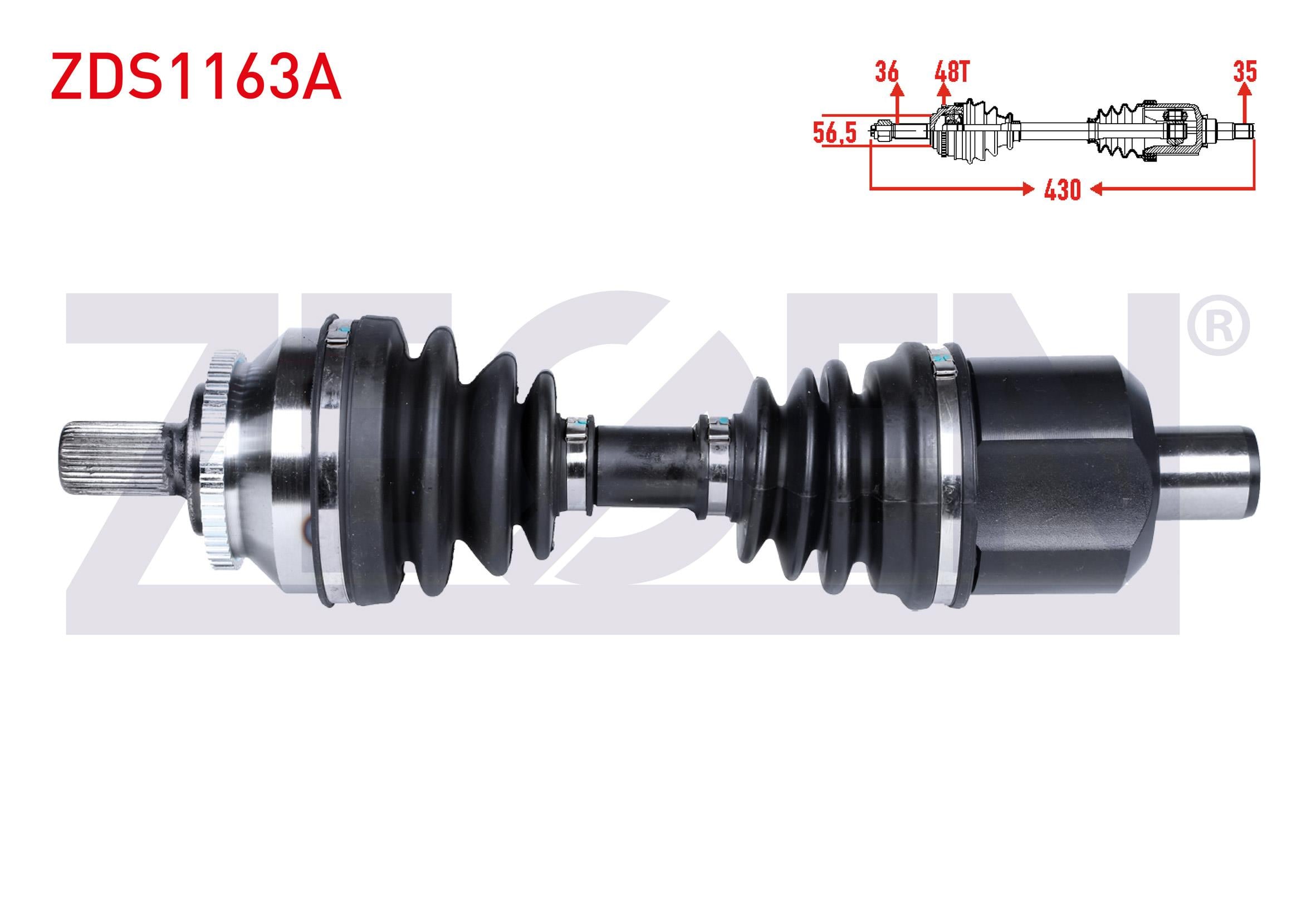 KOMPLE AKS SOL ON VOLVO S80 I (TS, XY) 2.8 T6 A-T ABSLI 48 DIS UZUNLUK 430 1998-2006
